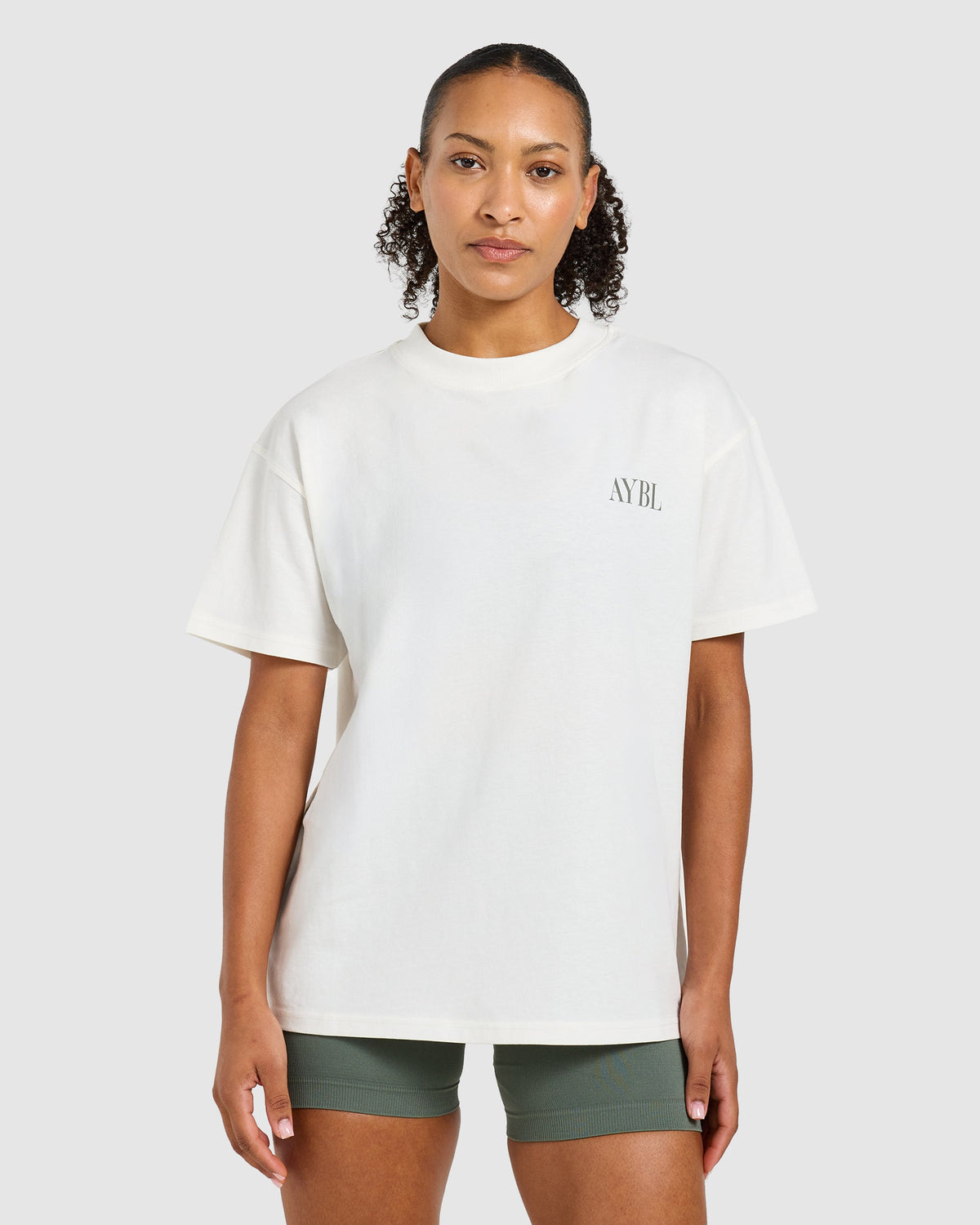 Goddess Of Gains Oversized T Shirt - Off Weiß