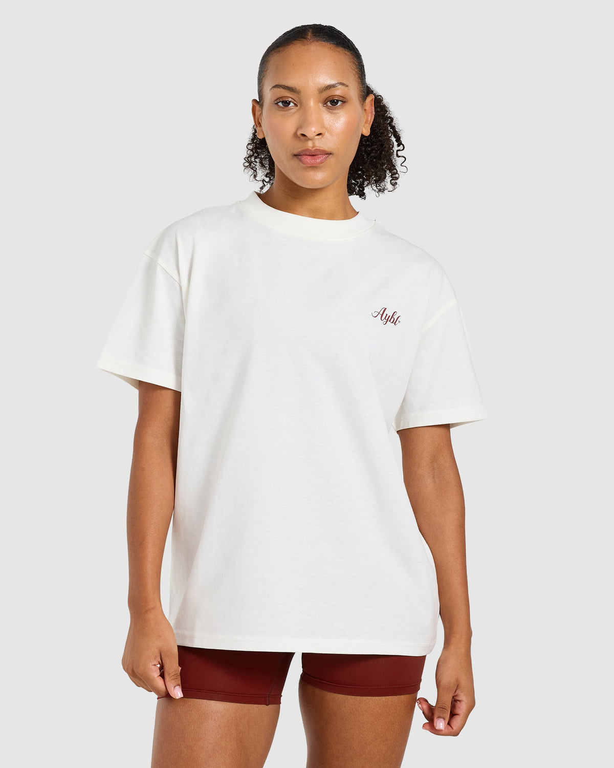 AYBL Gym Oversized T Shirt - Off Weiß