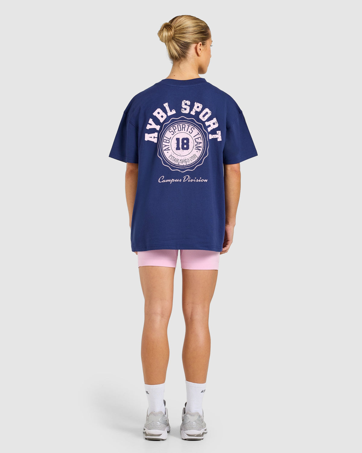 AYBL Campus Division Oversized T Shirt - Storm Blau