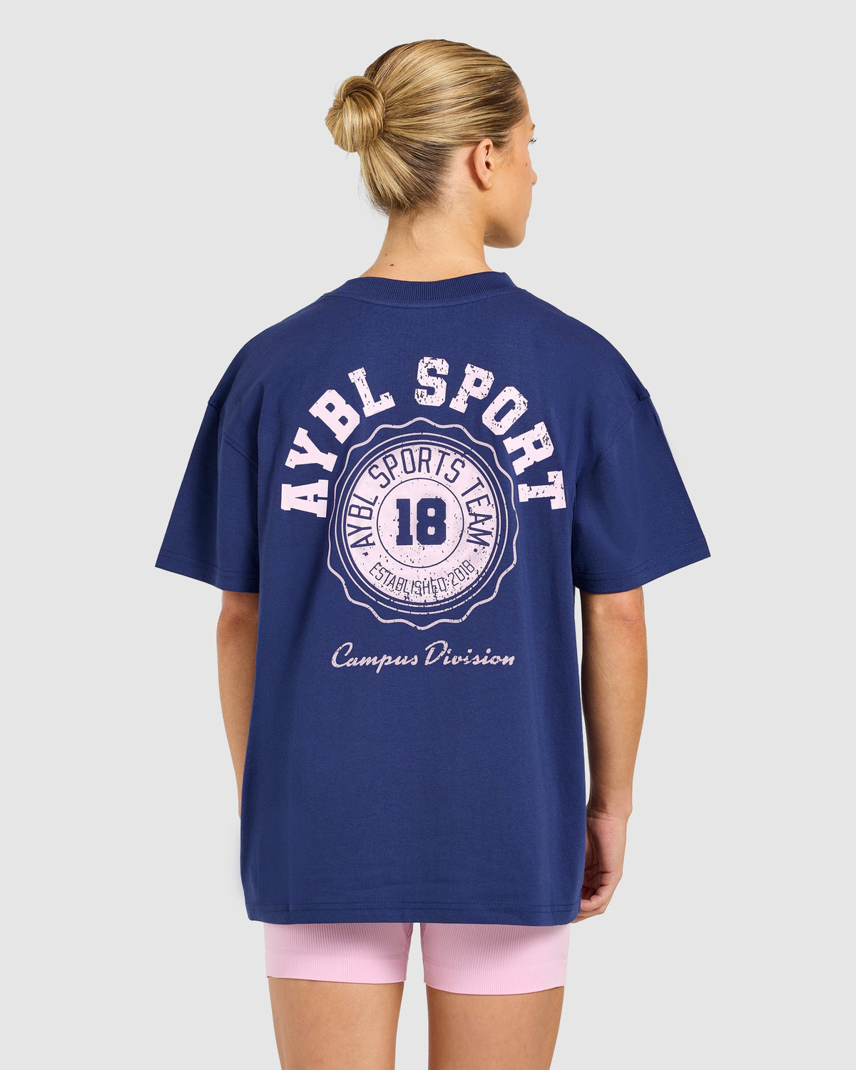 AYBL Campus Division Oversized T Shirt - Storm Blau