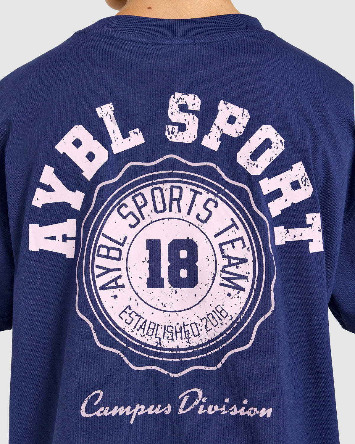 AYBL Campus Division Oversized T Shirt - Storm Blau