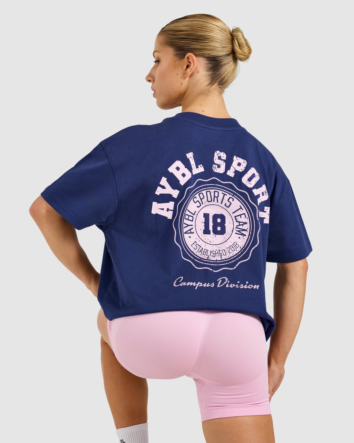 AYBL Campus Division Oversized T Shirt - Storm Blau