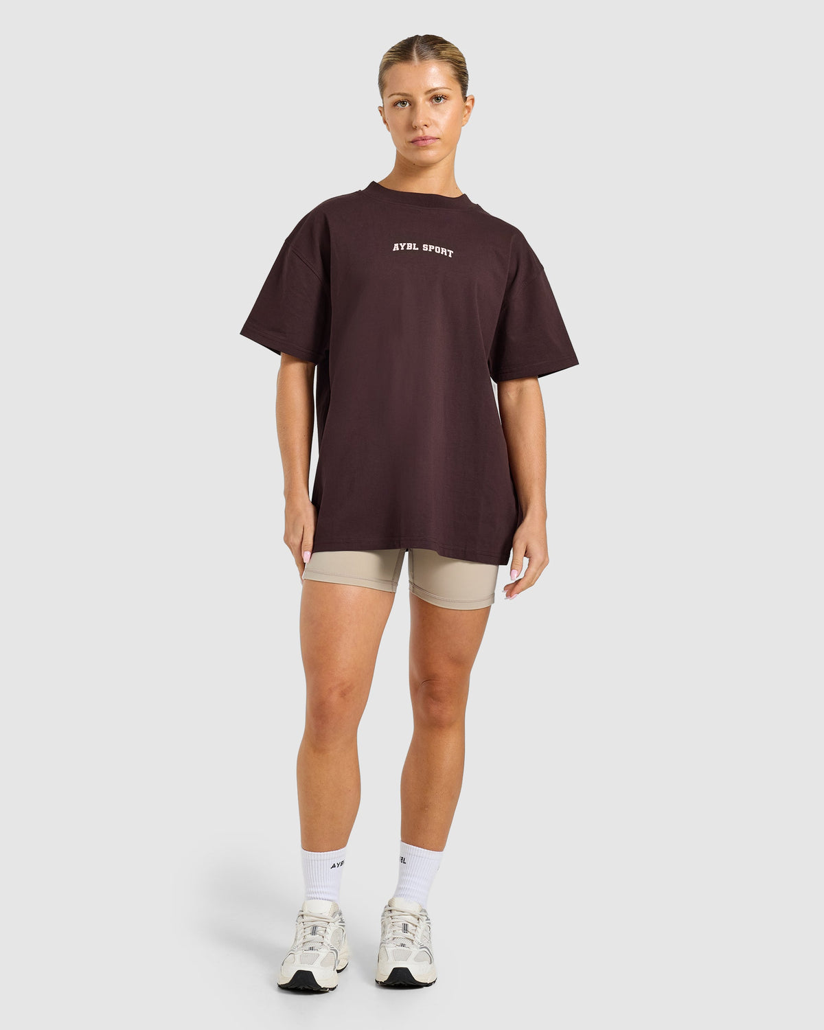 AYBL Campus Division Oversized T Shirt - Cocoa Braun