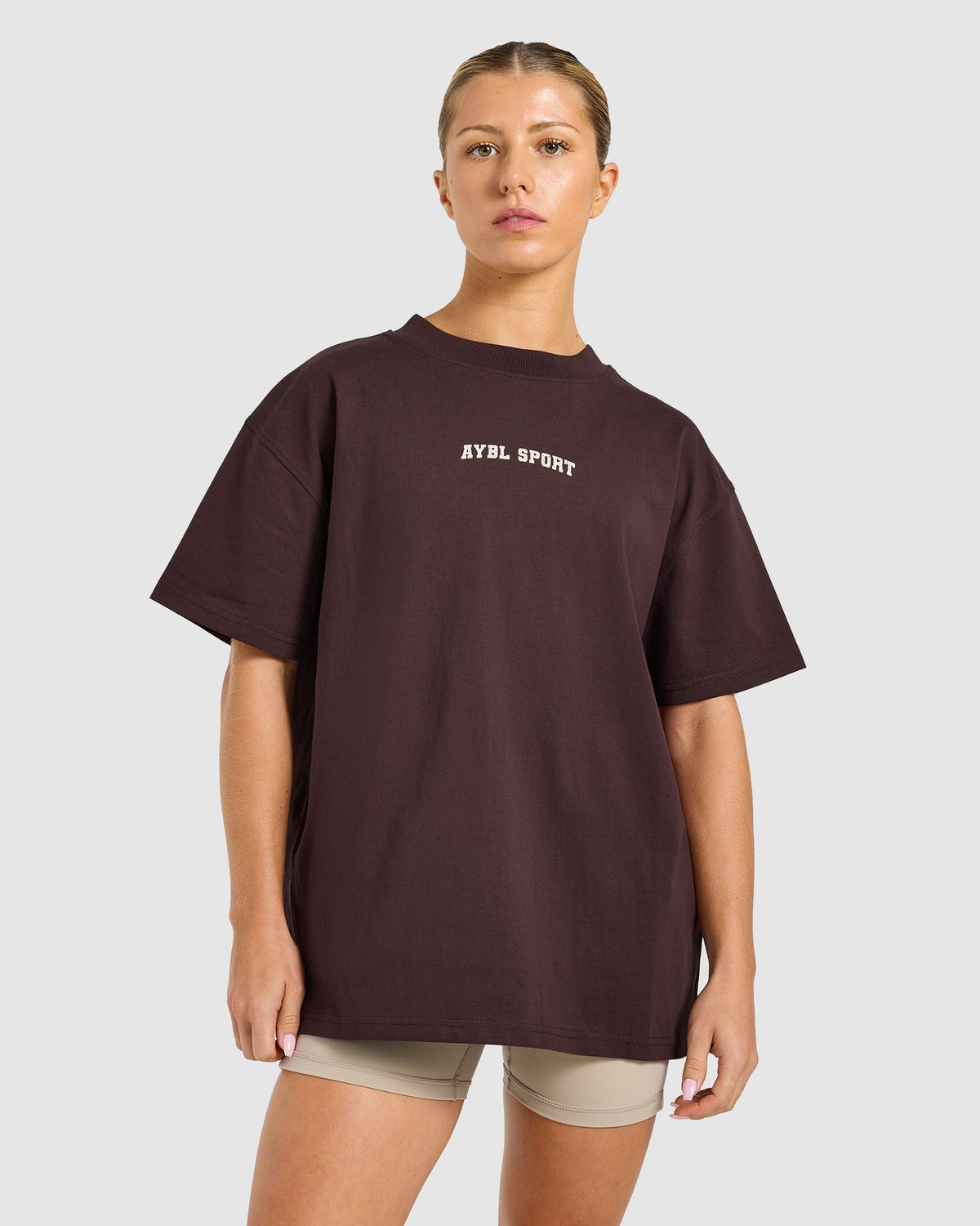 AYBL Campus Division Oversized T Shirt - Cocoa Braun