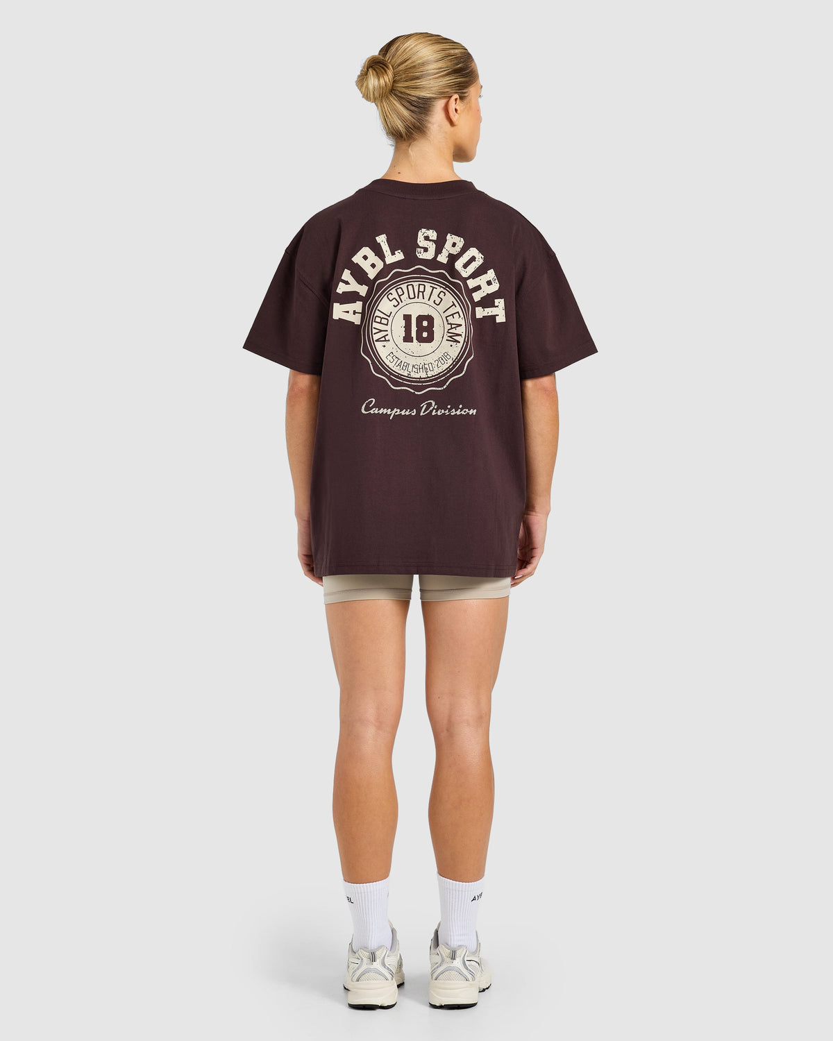 AYBL Campus Division Oversized T Shirt - Cocoa Braun