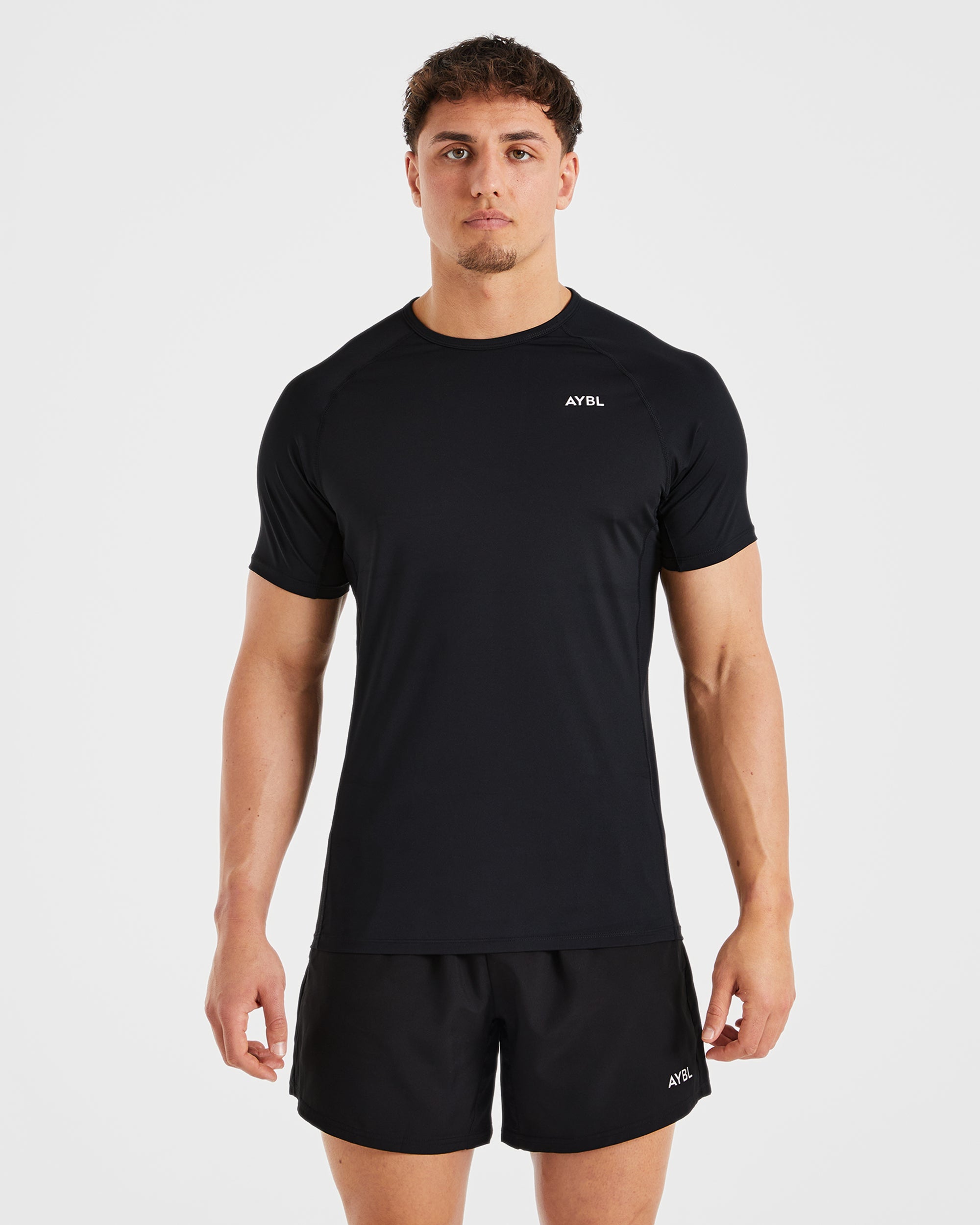 Compression Relaxed T Shirt - Schwarz