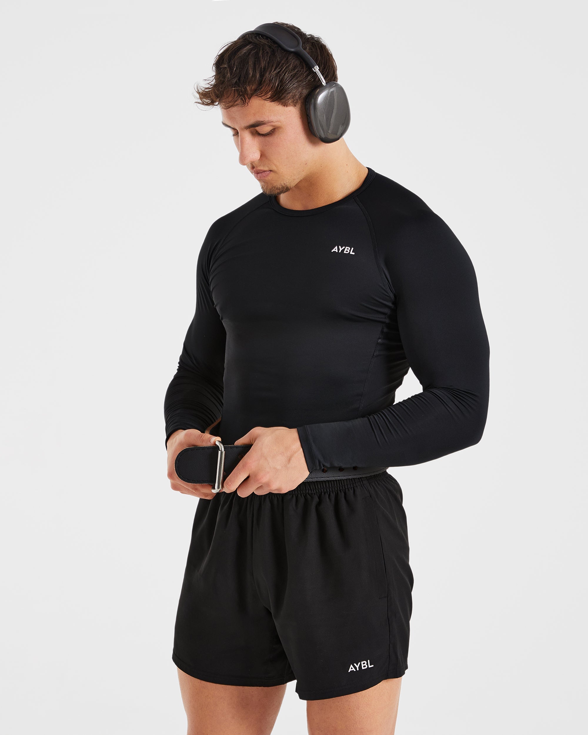 Compression Long Sleeve - Schwarz