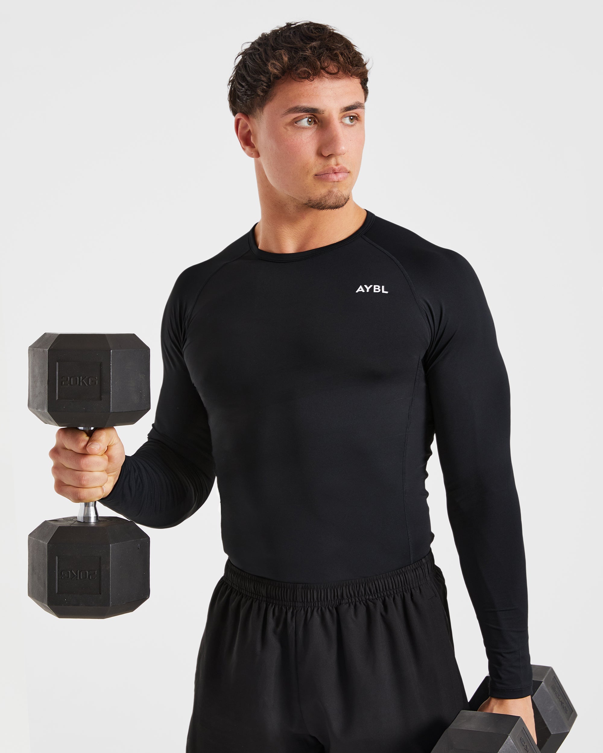 Compression Long Sleeve - Schwarz