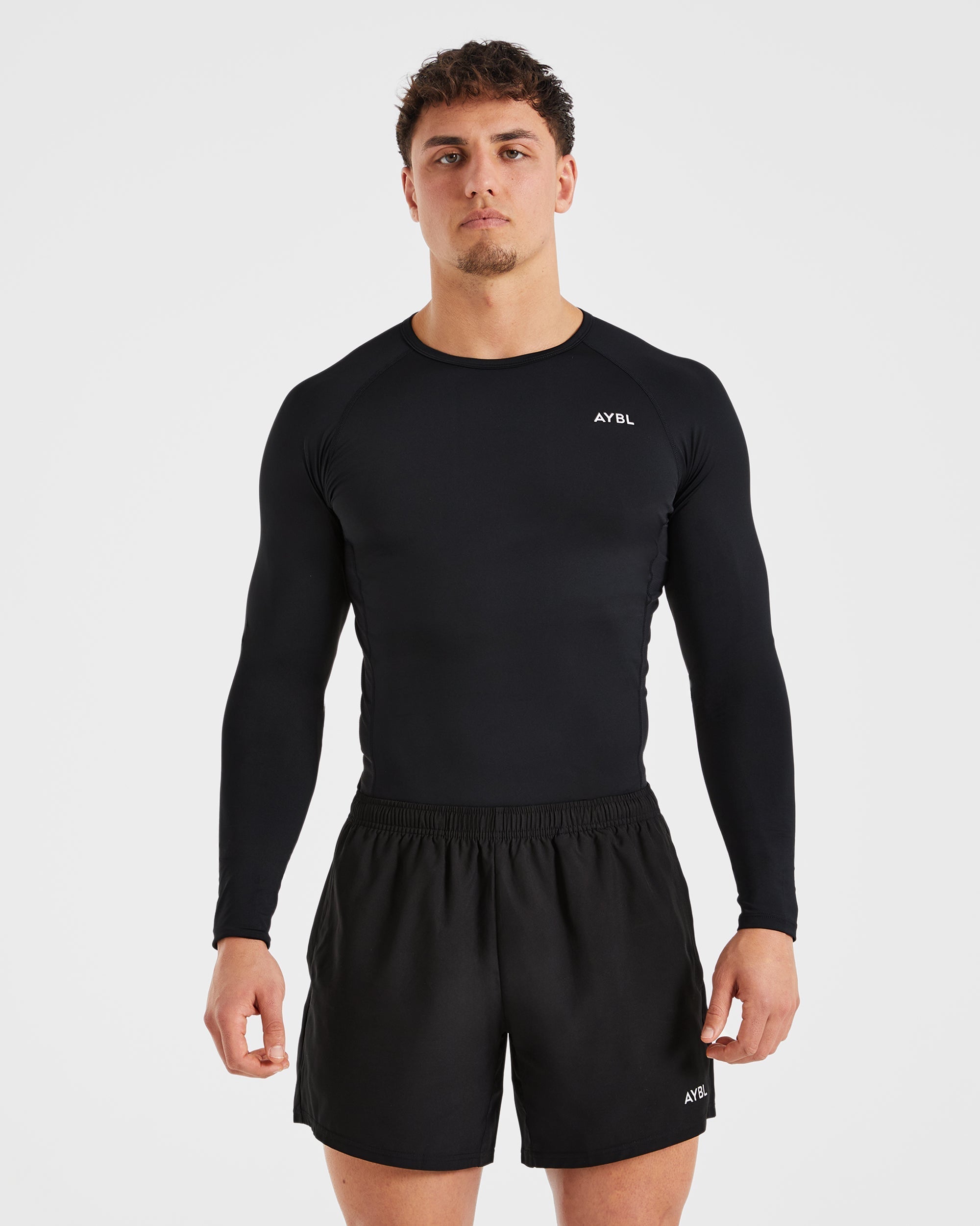 Compression Long Sleeve - Schwarz