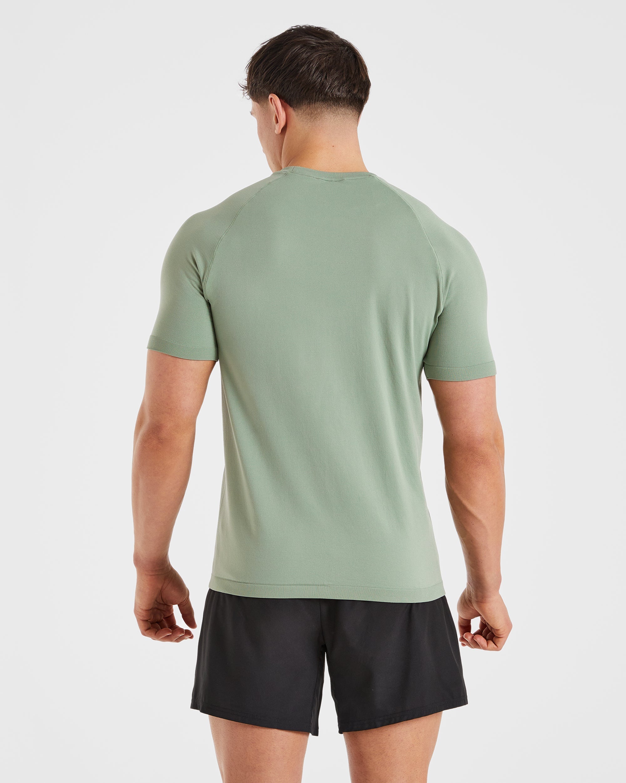 Ascend Seamless T Shirt - Olive Grün