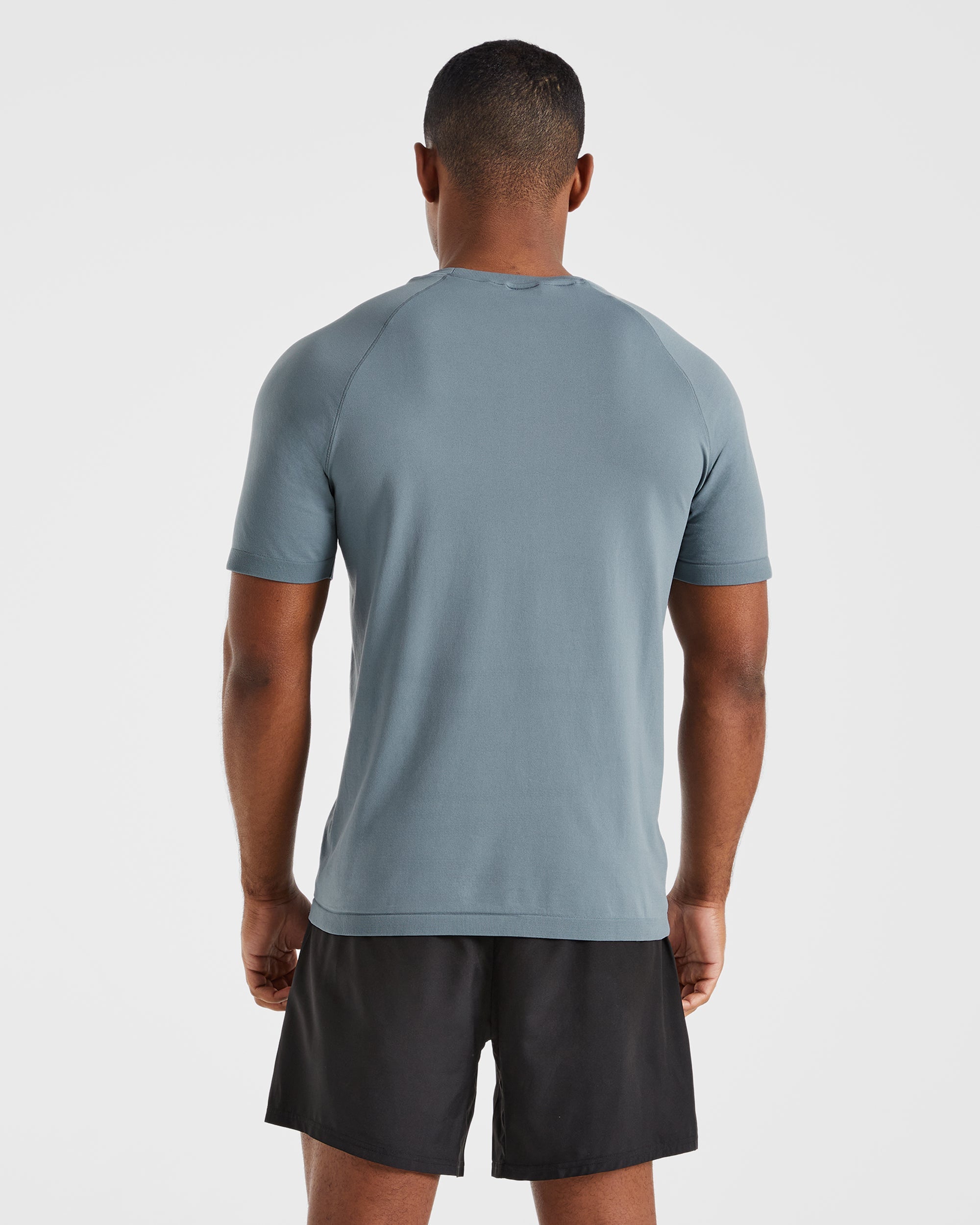 Ascend Seamless T Shirt - Slate Blau