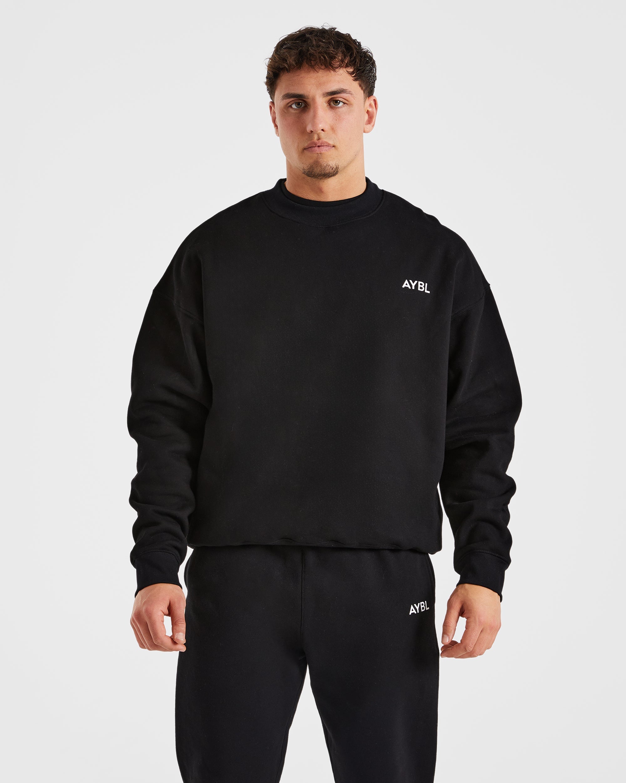 Essential Oversized Sweater - Schwarz