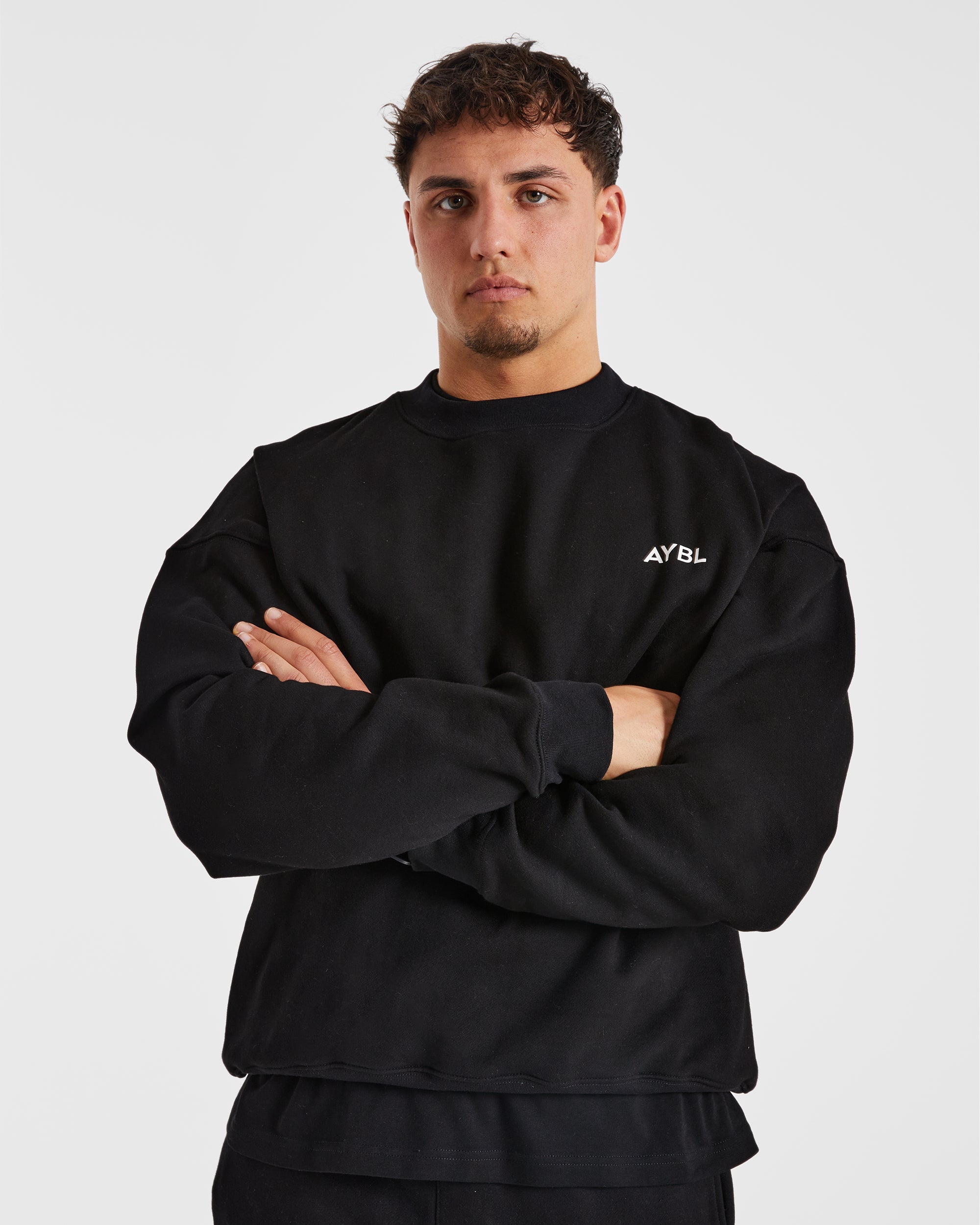 Essential Oversized Sweater - Schwarz
