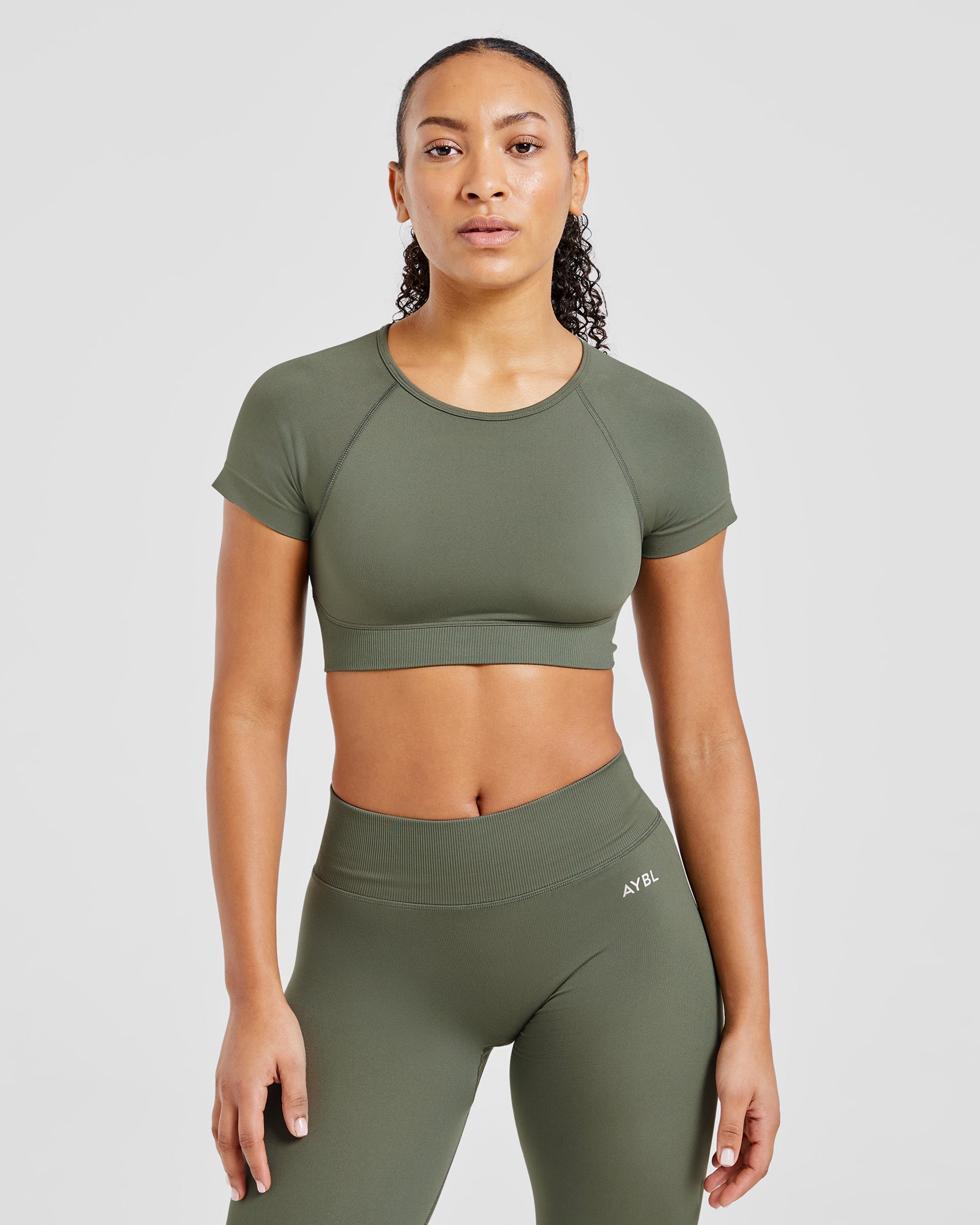 Adapt Seamless Crop Top - Grün