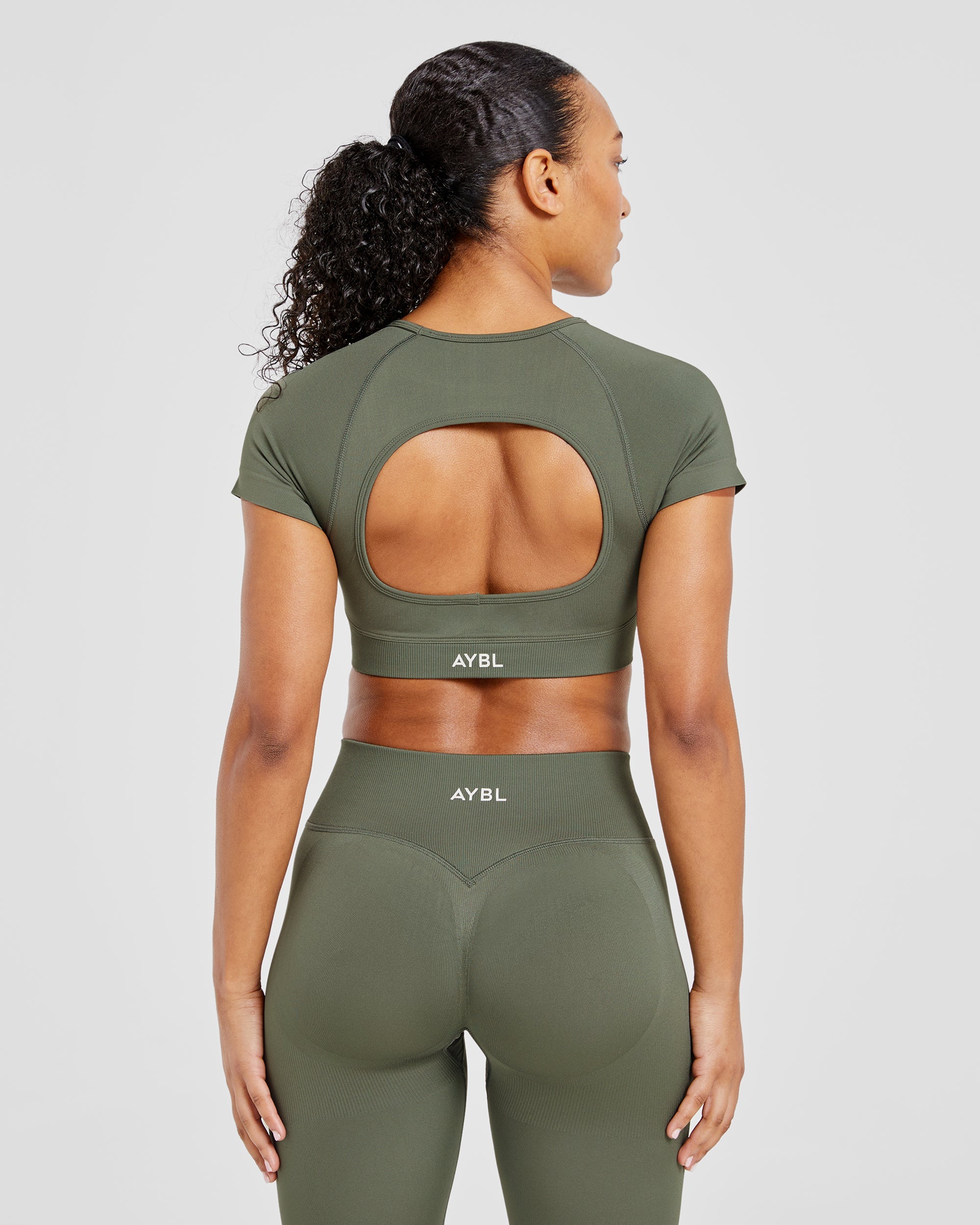 Adapt Seamless Crop Top - Grün