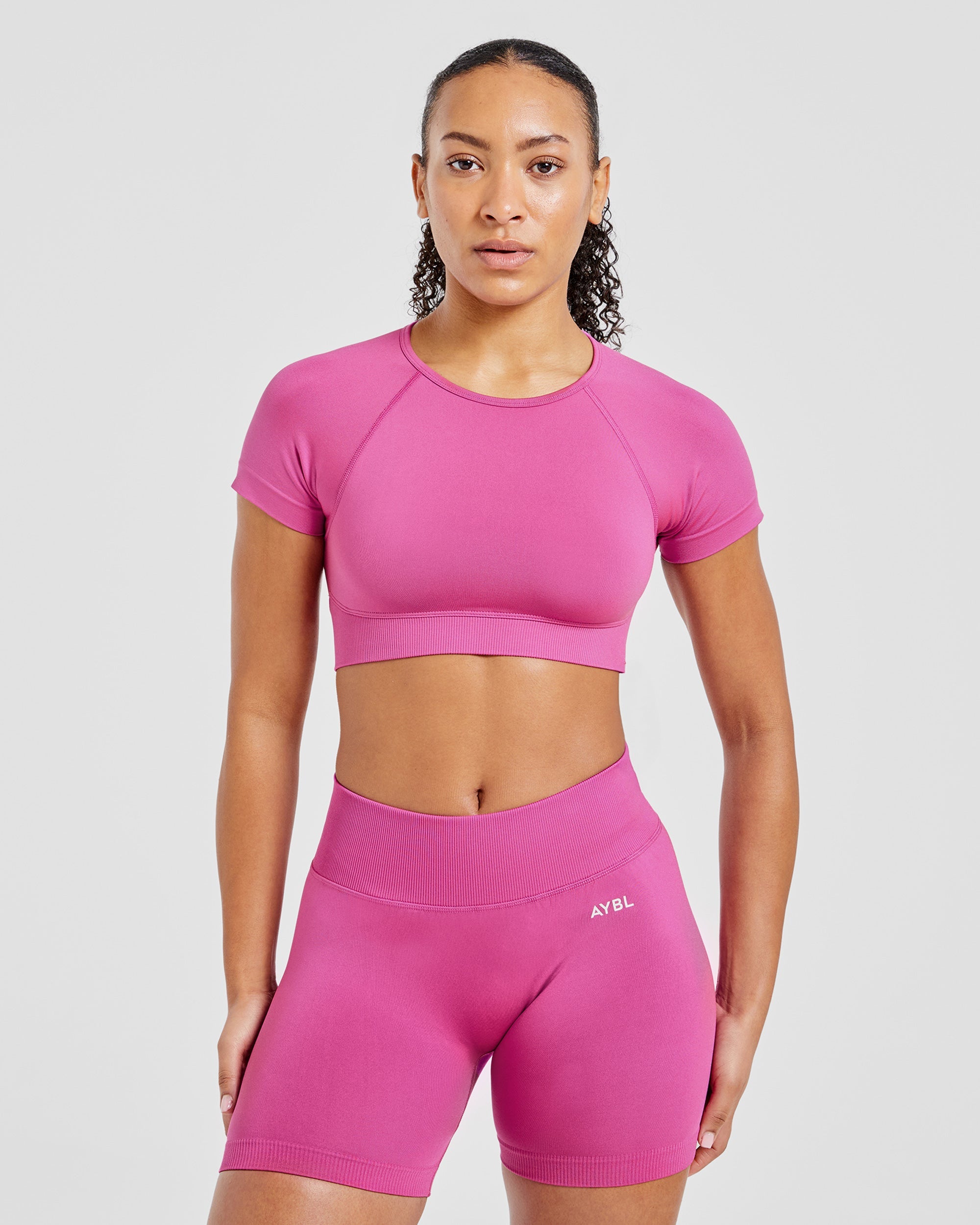 Adapt Seamless Crop Top - Rosa