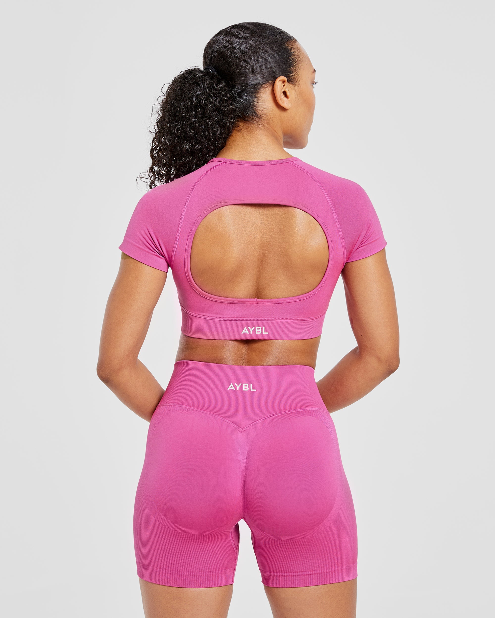 Adapt Seamless Crop Top - Rosa