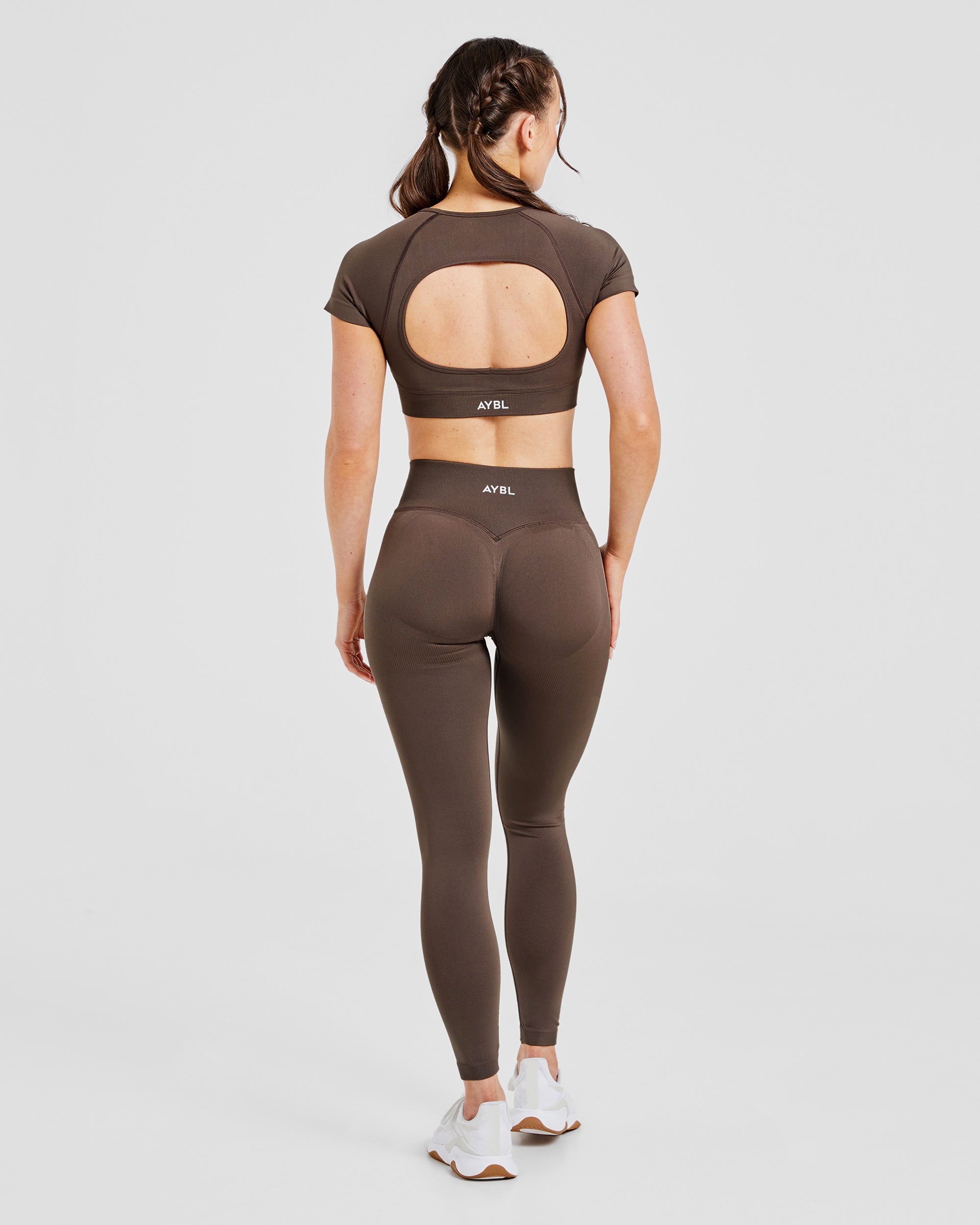 Adapt Seamless Crop Top - Braun