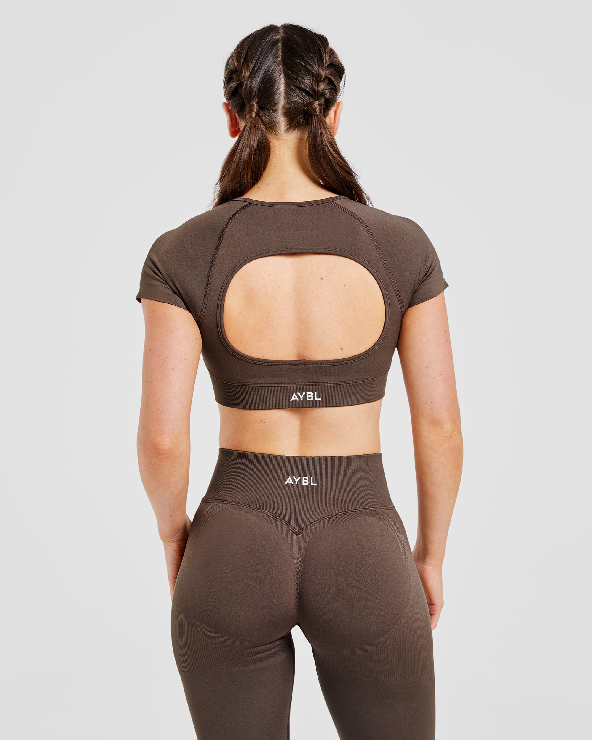 Adapt Seamless Crop Top - Braun