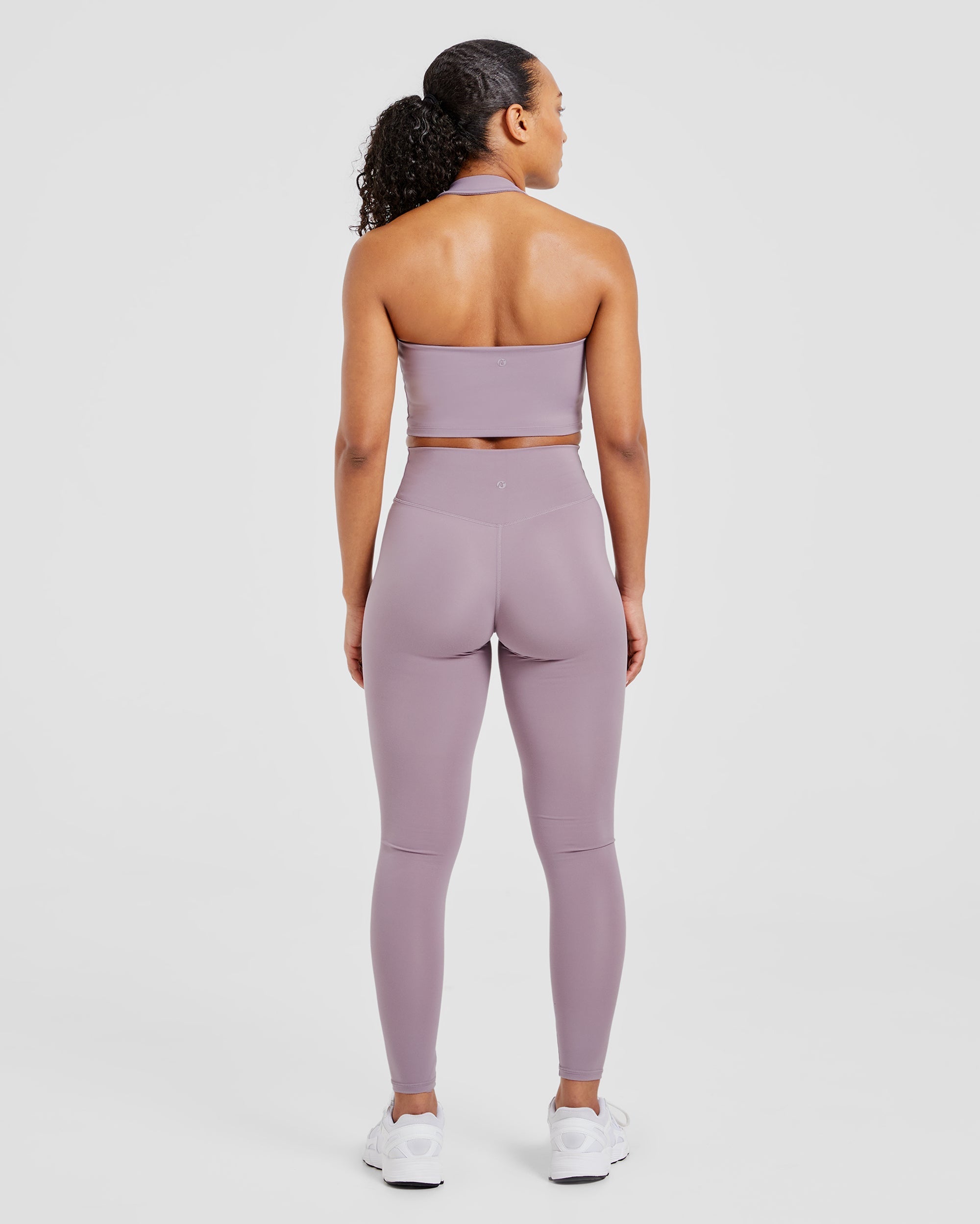 Staple Halterneck Crop Top -  Mauve Lila