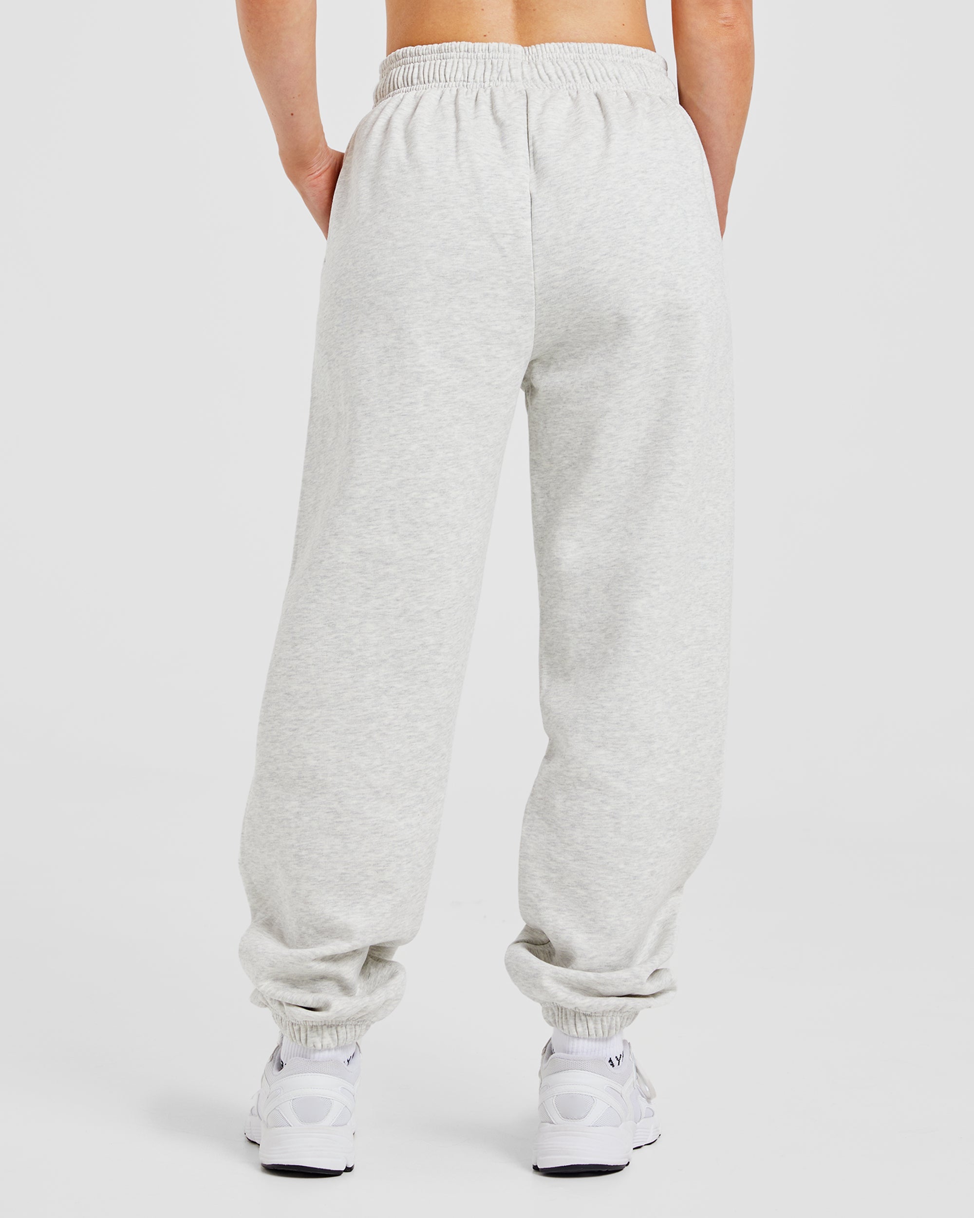 Varsity Graphic Oversized Joggers - Grau Marl