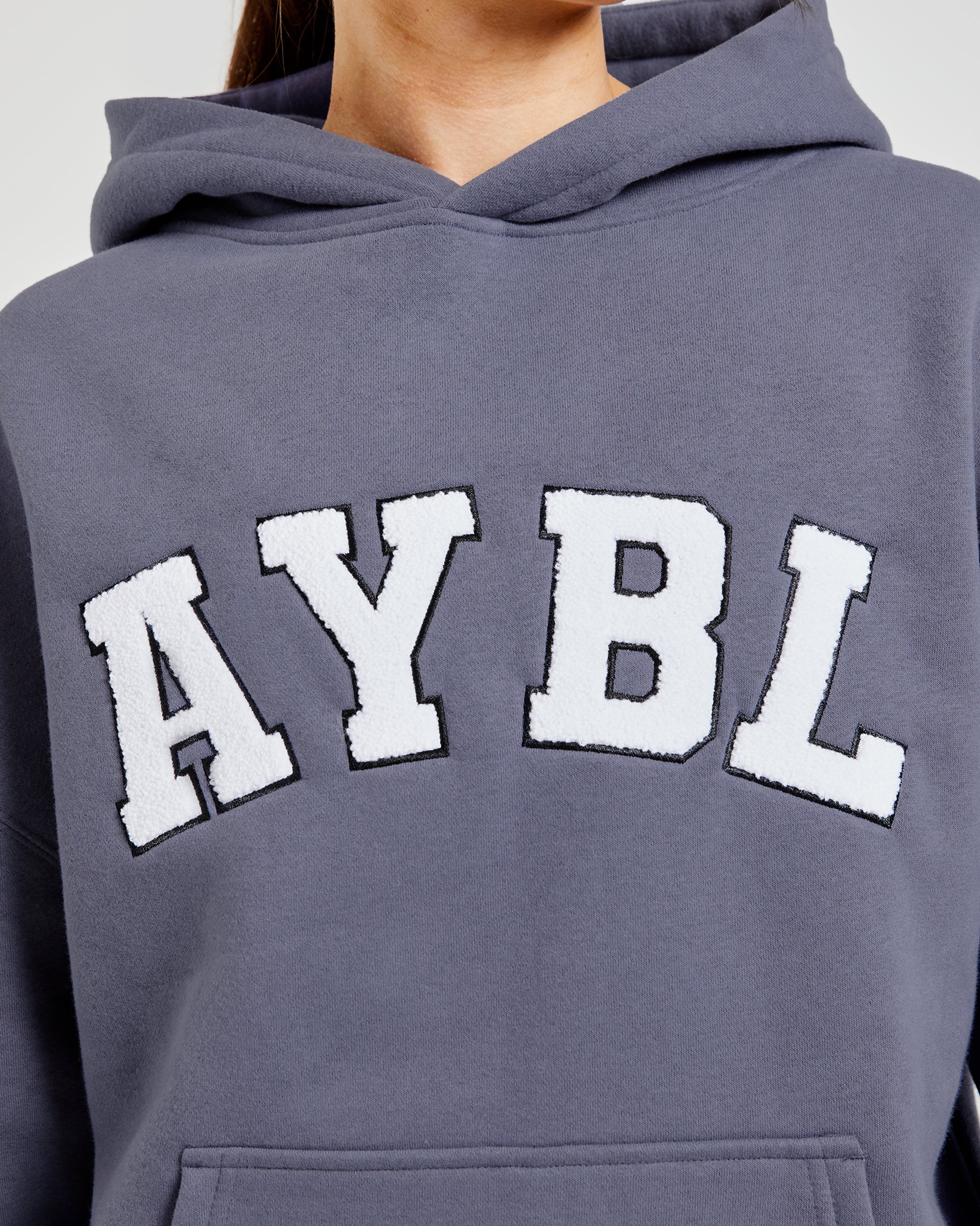 Varsity Oversized Hoodie - Slate