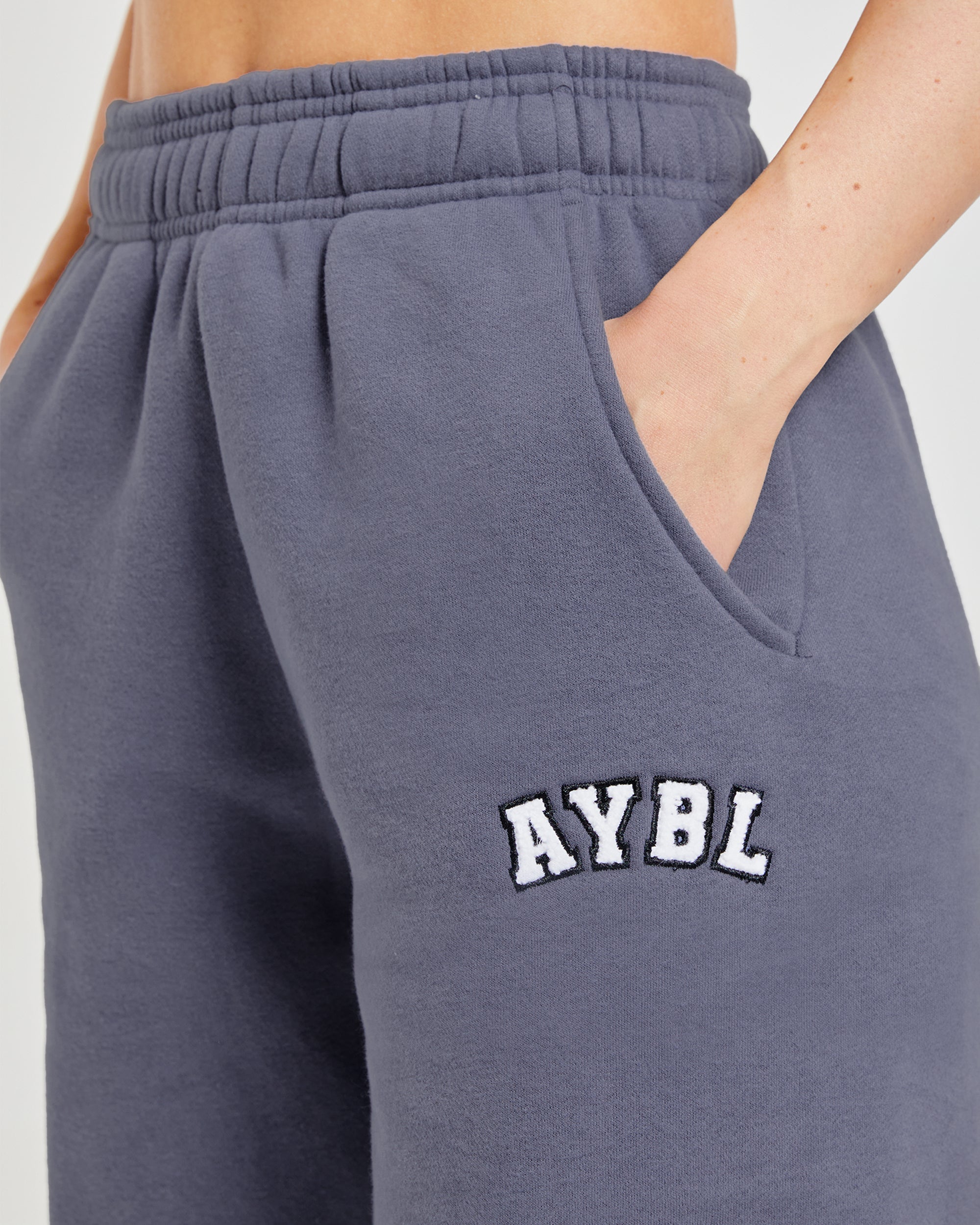 Varsity Oversized Joggers - Slate