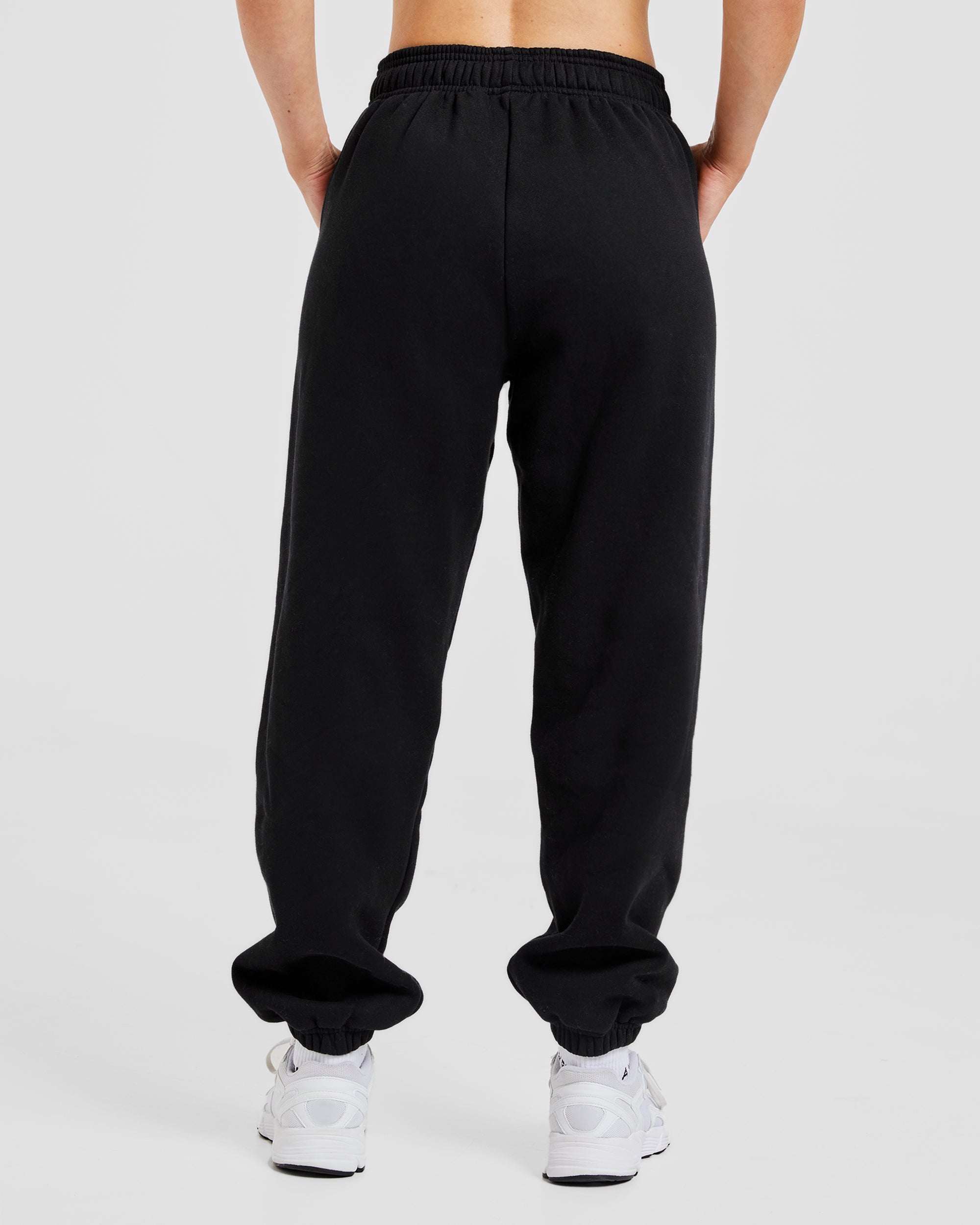 Varsity Oversized Joggers - Schwarz