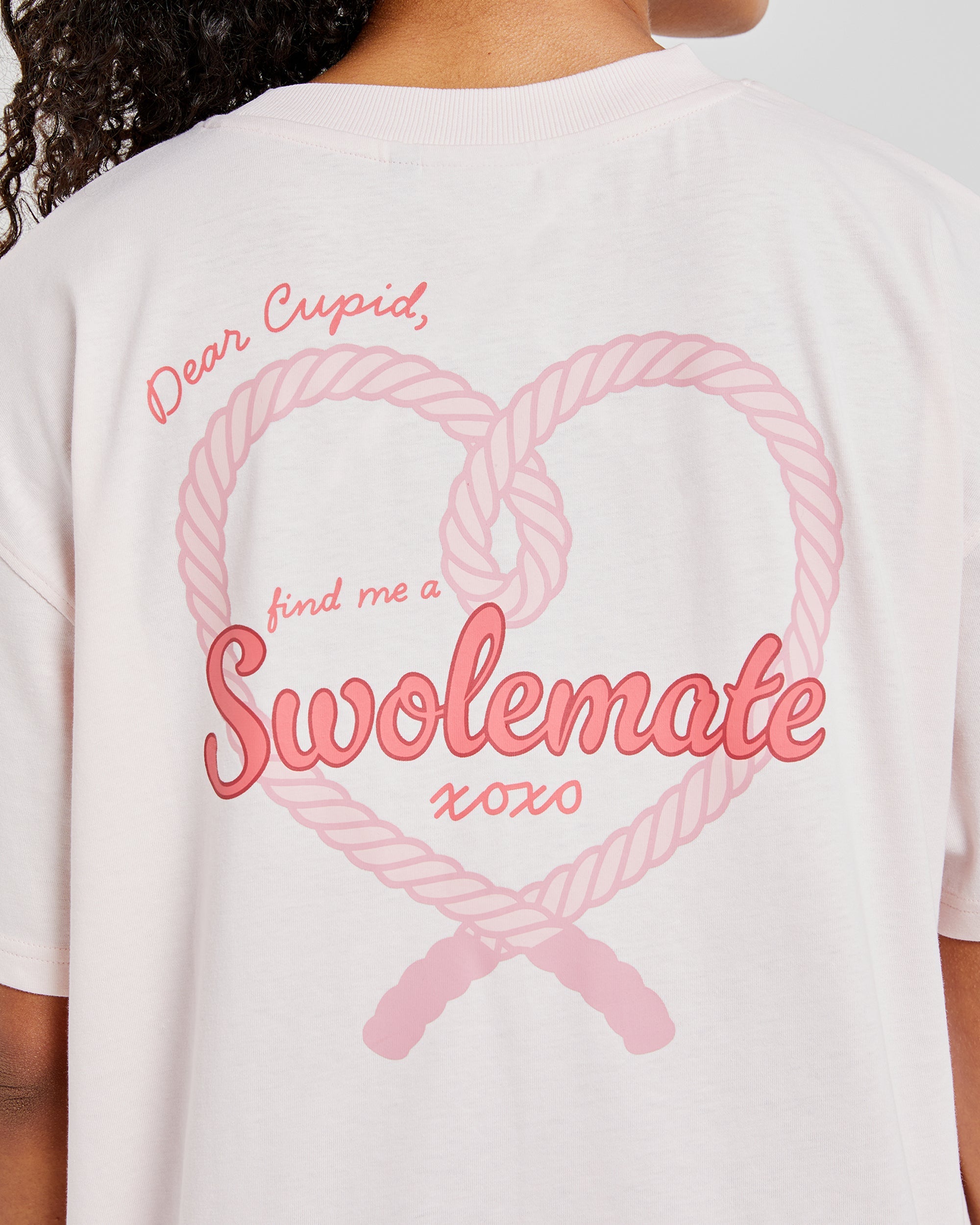 Swolemate Oversized T Shirt - Rosa