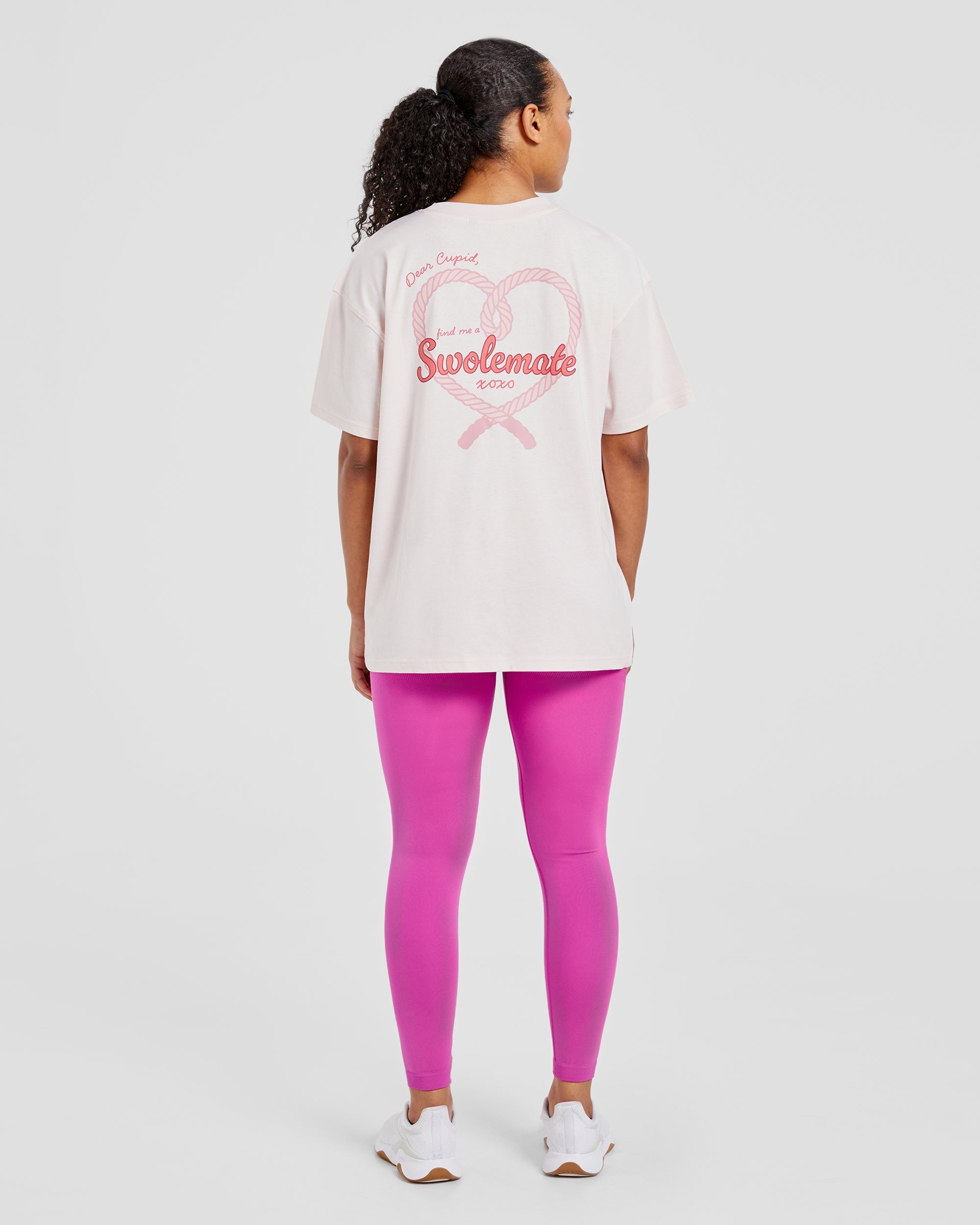 Swolemate Oversized T Shirt - Rosa