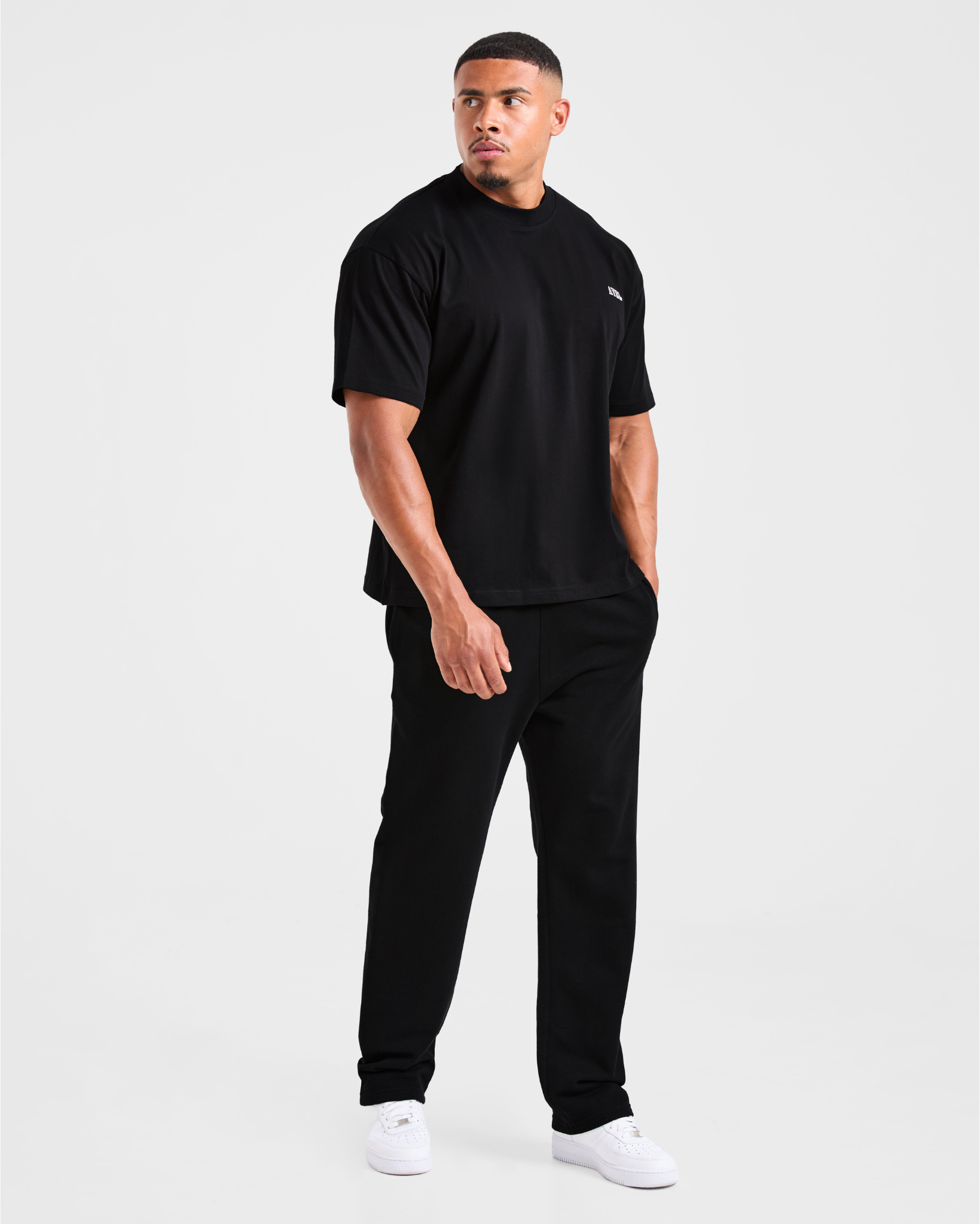 Lifting Essentials Oversized T Shirt - Schwarz