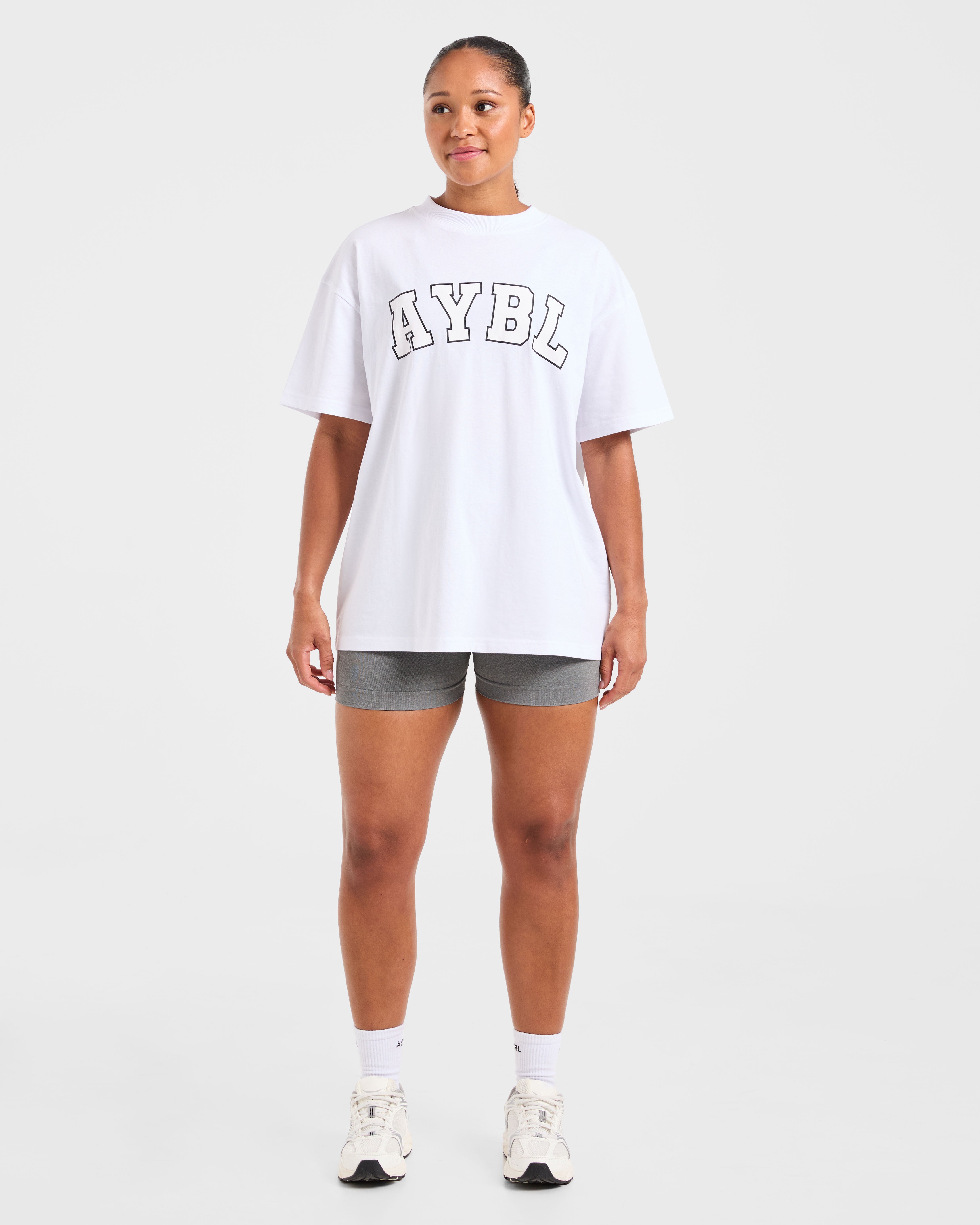 Varsity 2.0 Oversized T Shirt - Weiß