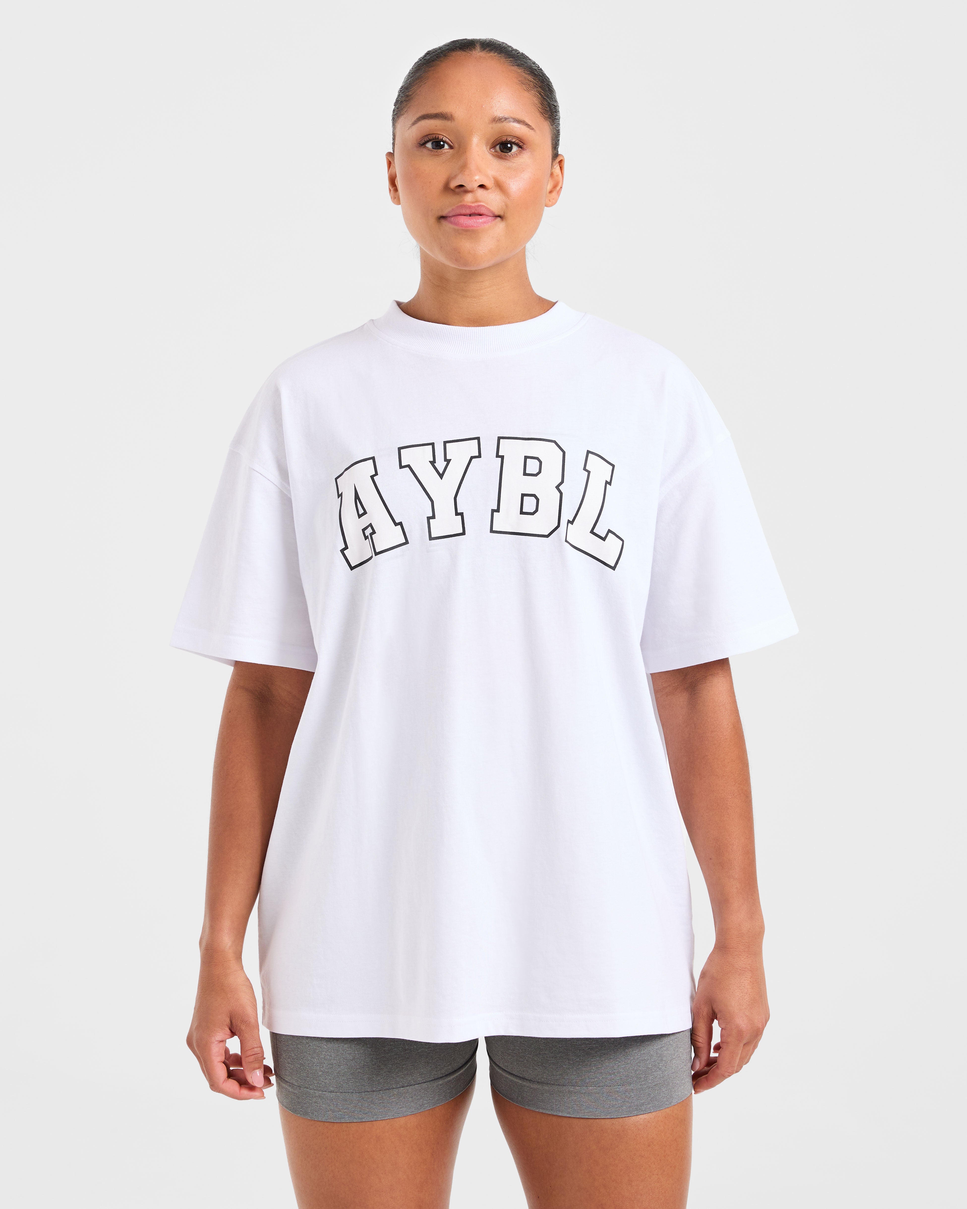 Varsity 2.0 Oversized T Shirt - Weiß