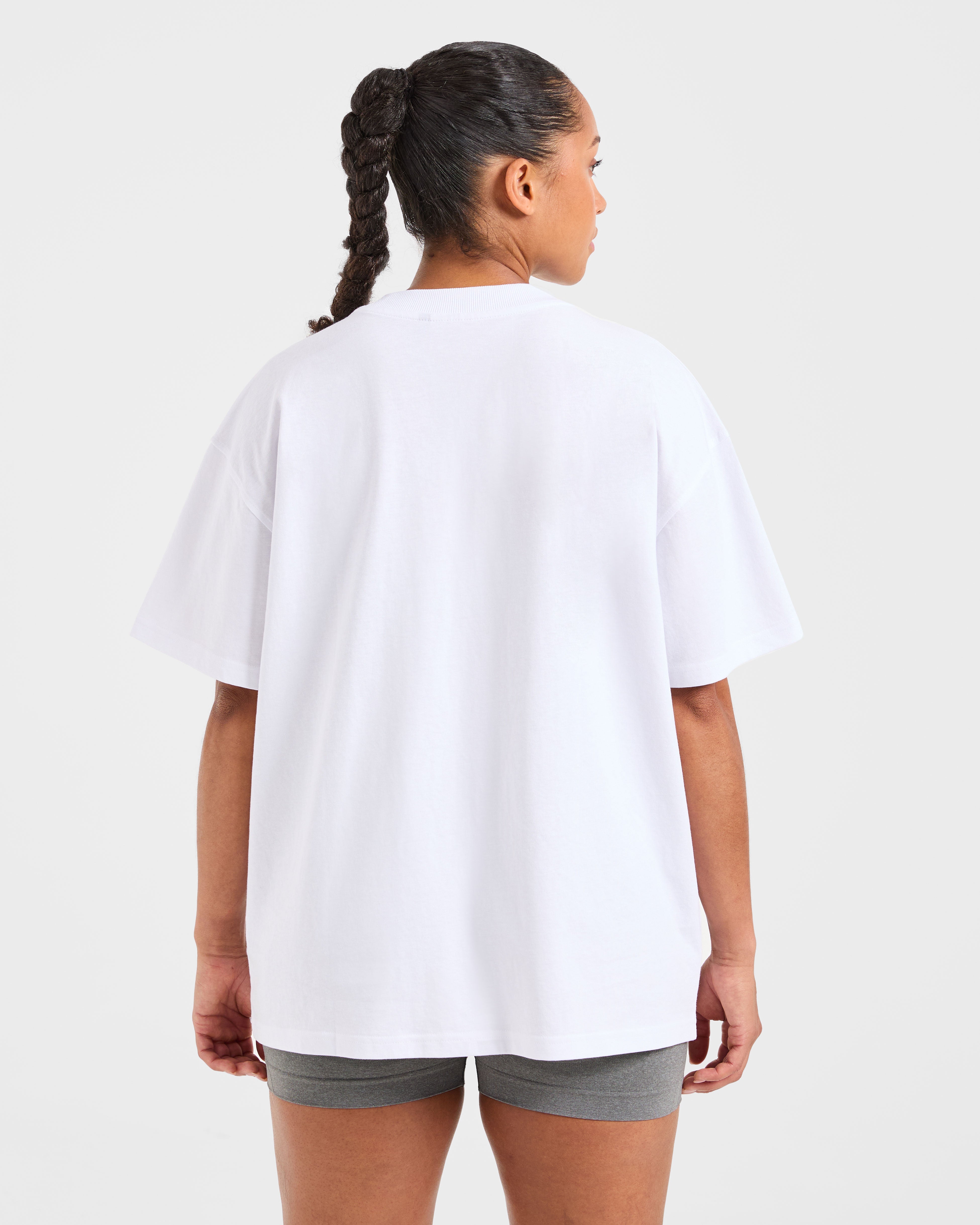 Varsity 2.0 Oversized T Shirt - Weiß