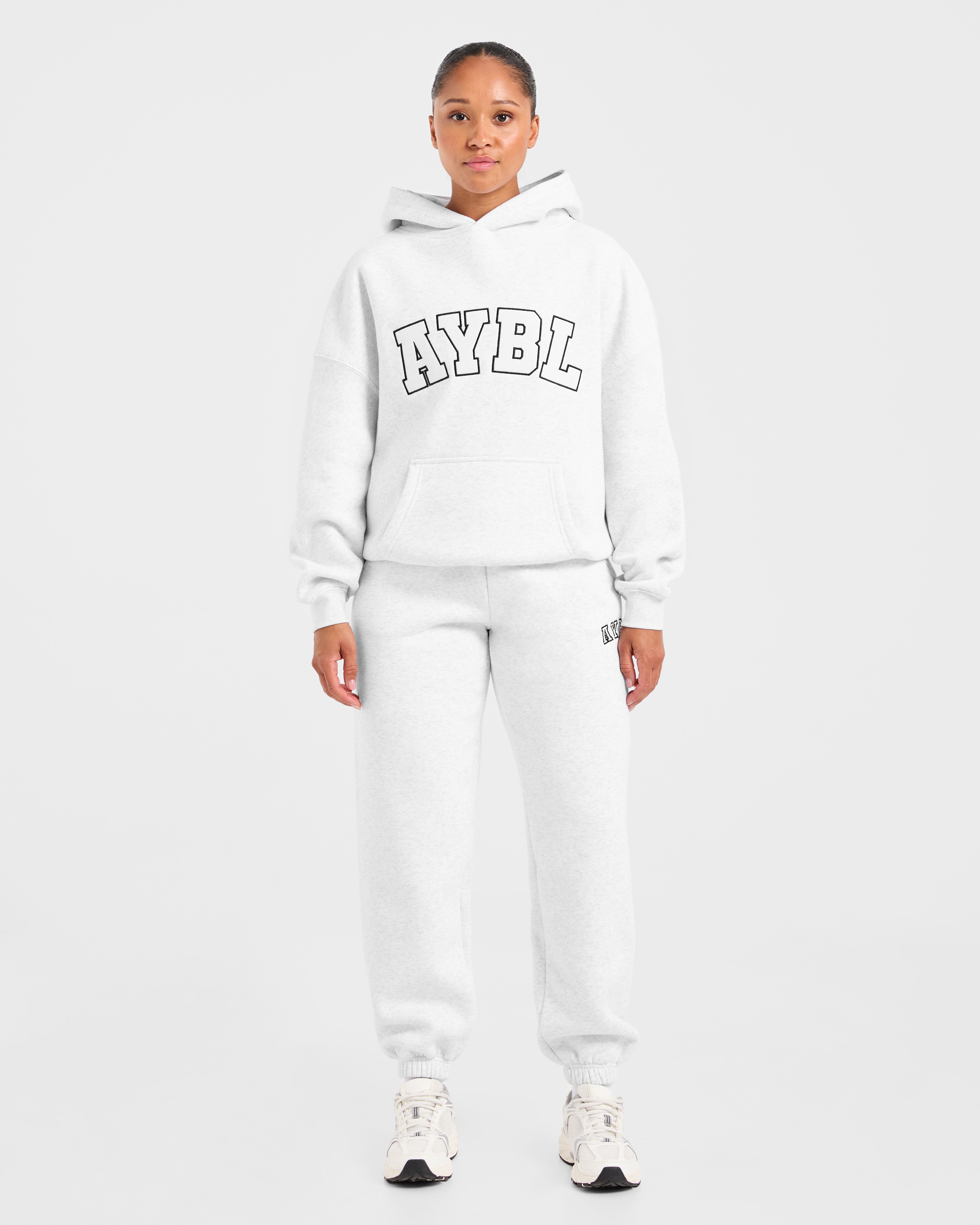 Varsity 2.0 Oversized Hoodie - Heather Grau