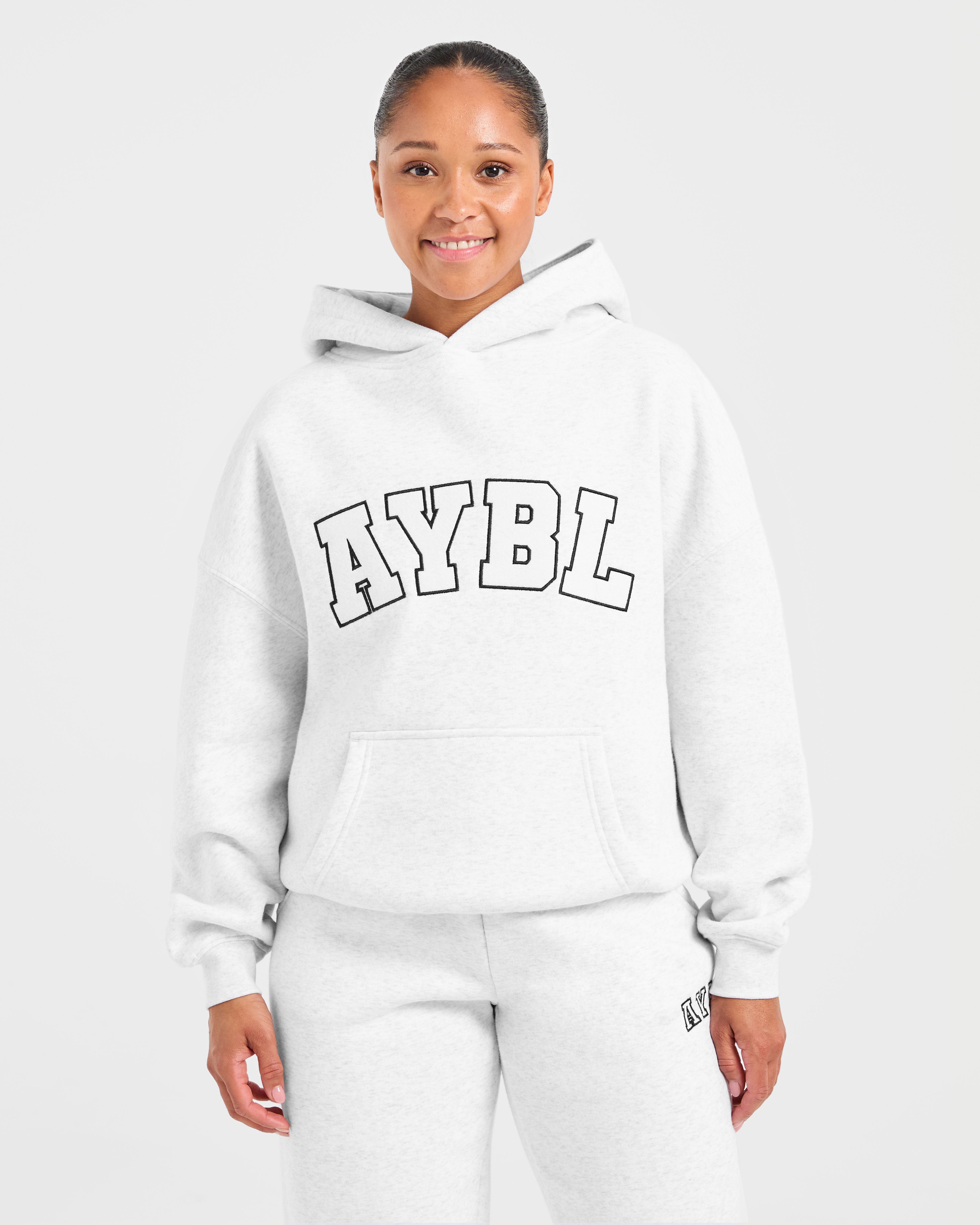 Varsity 2.0 Oversized Hoodie - Heather Grau