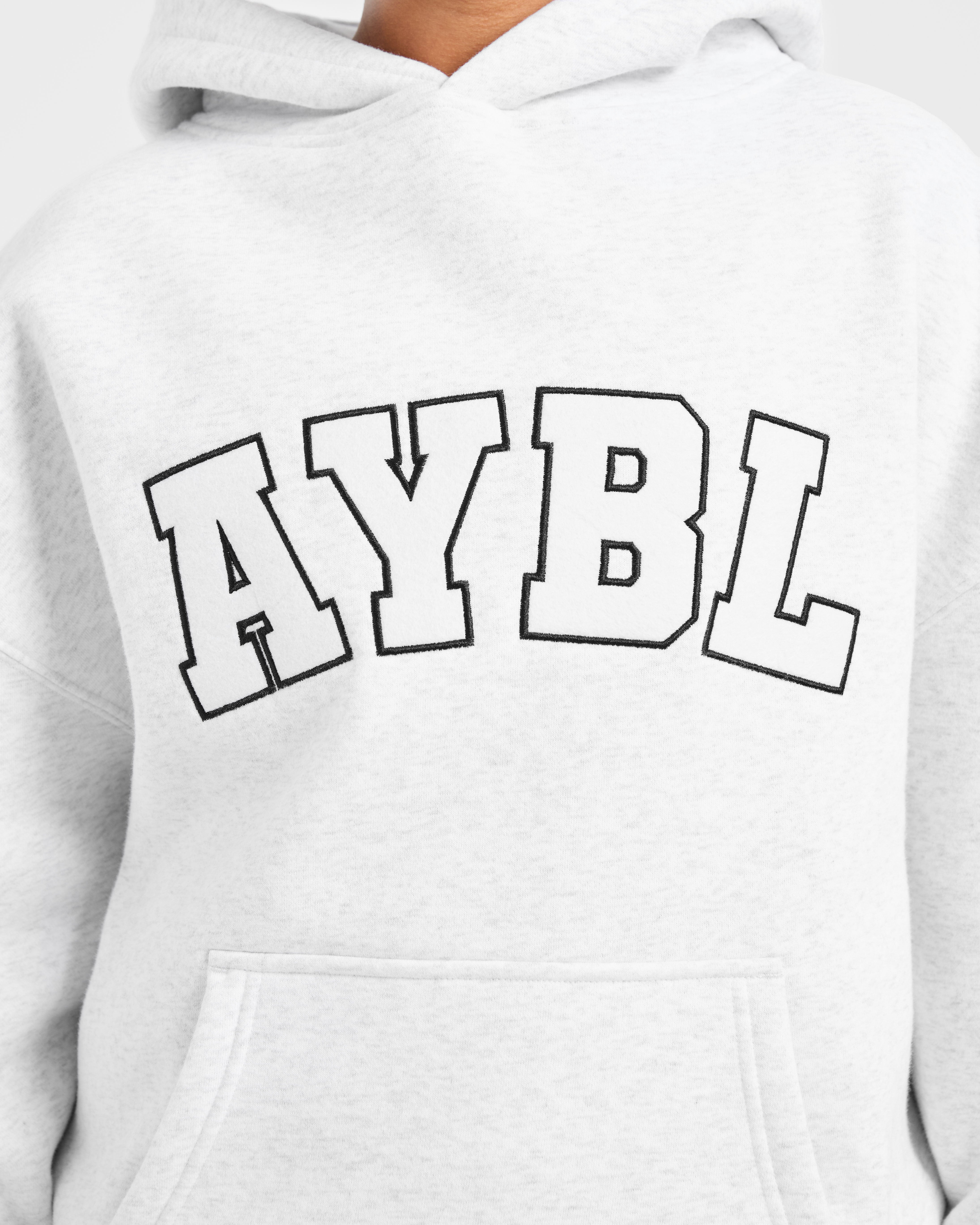 Varsity 2.0 Oversized Hoodie - Heather Grau