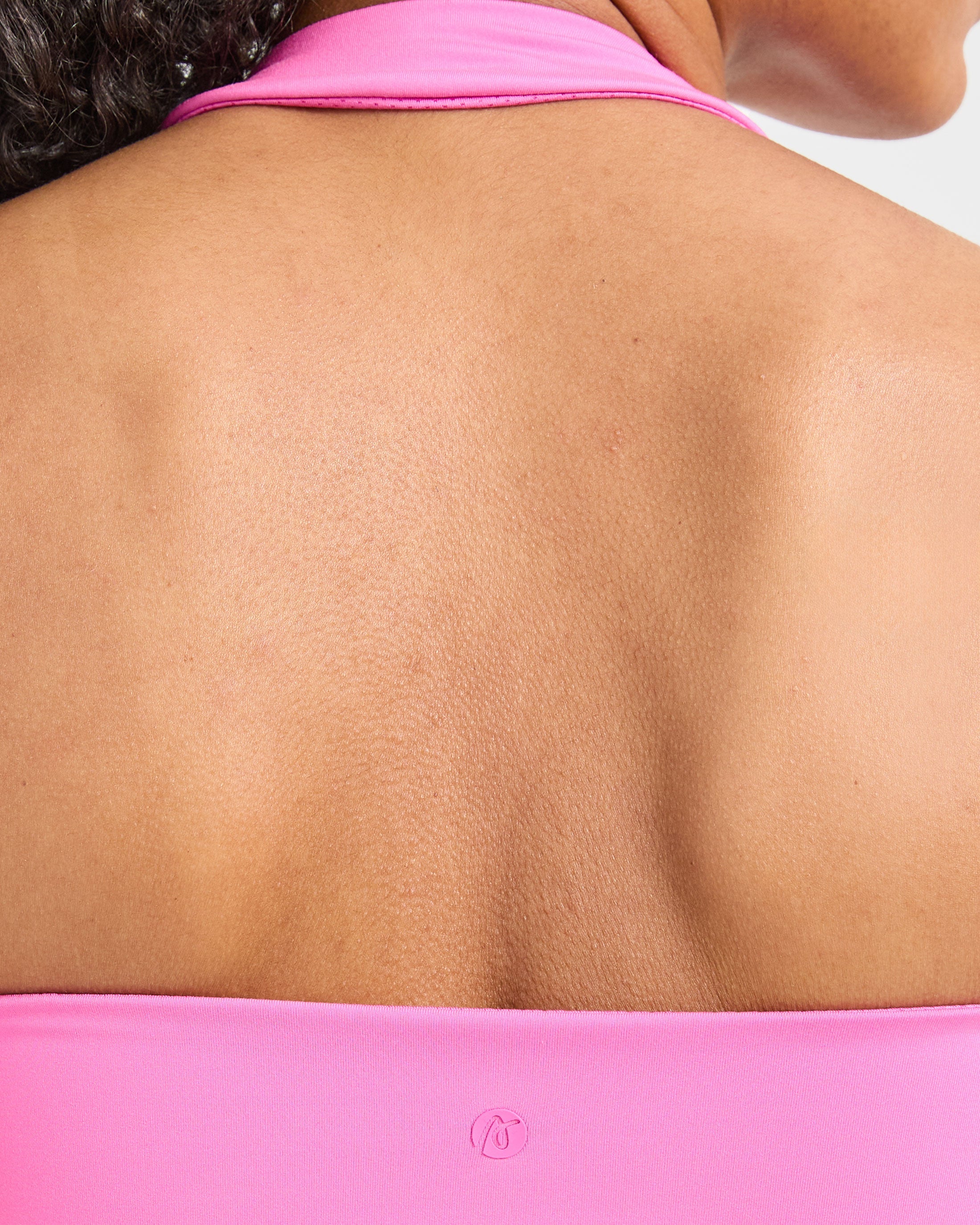 Staple Halterneck Crop Top - Summer Rosa