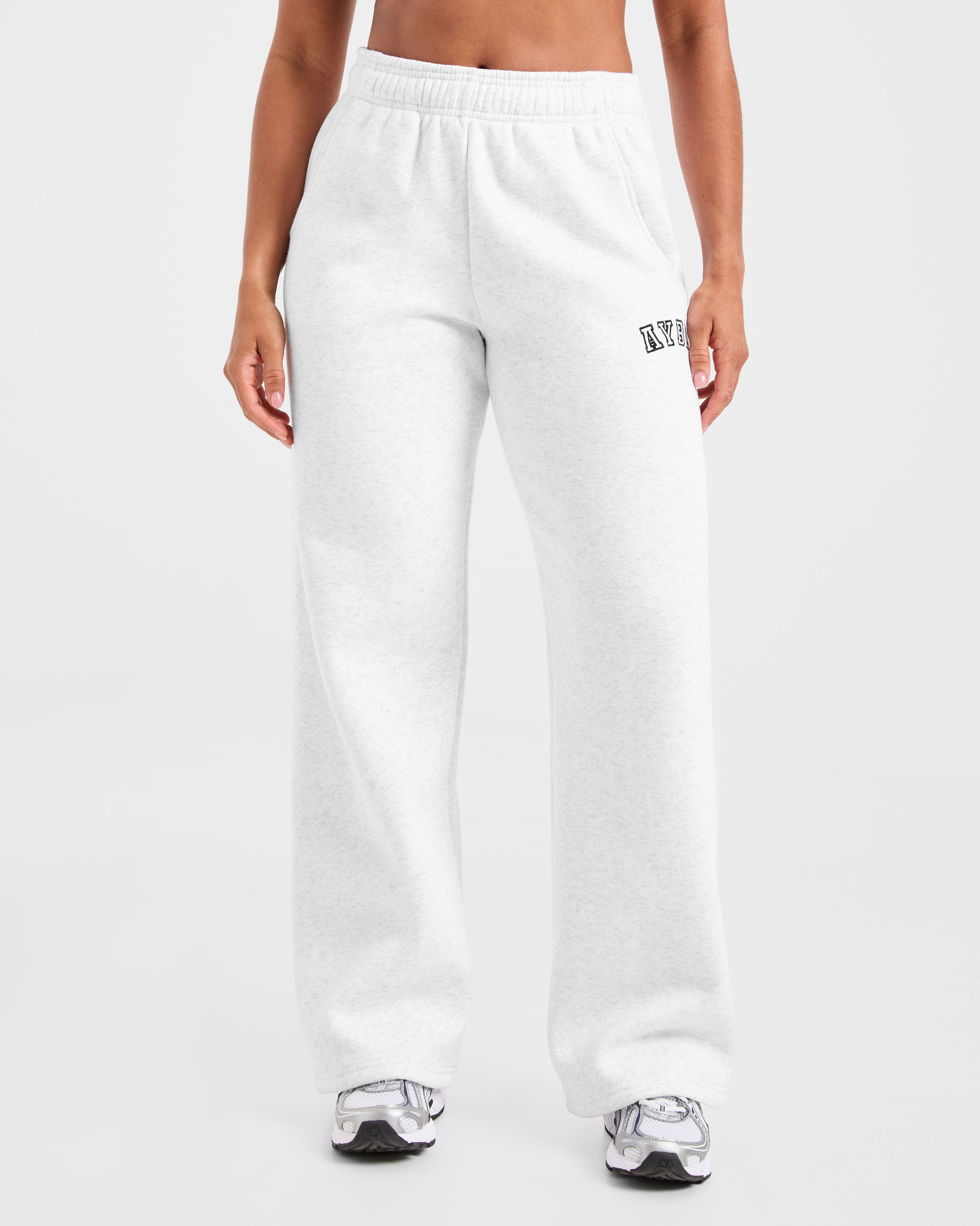 Varsity 2.0 Oversized Straight Leg Joggers - Heather Grau