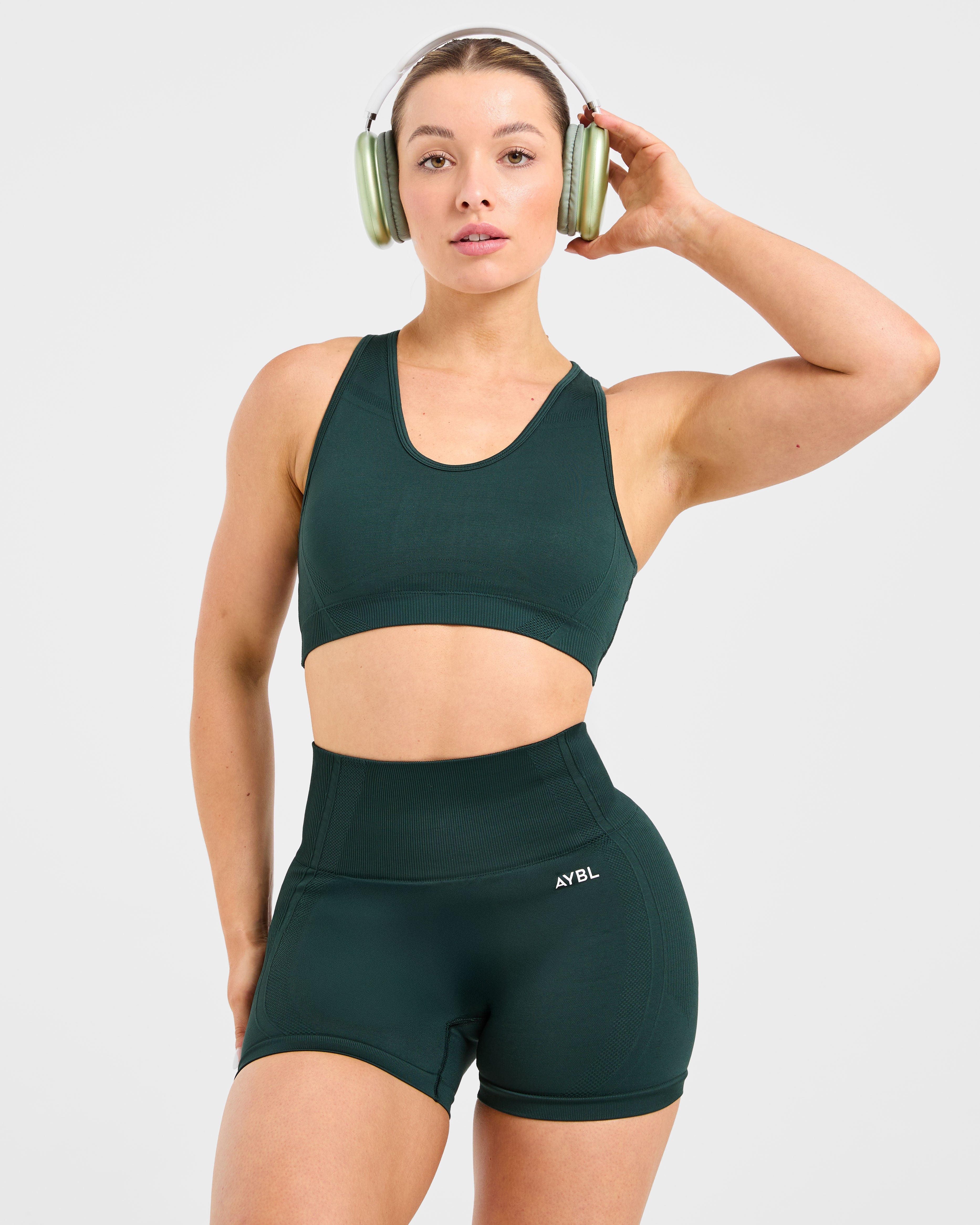 Balance V3 Seamless Sports Bra - Dark Grün