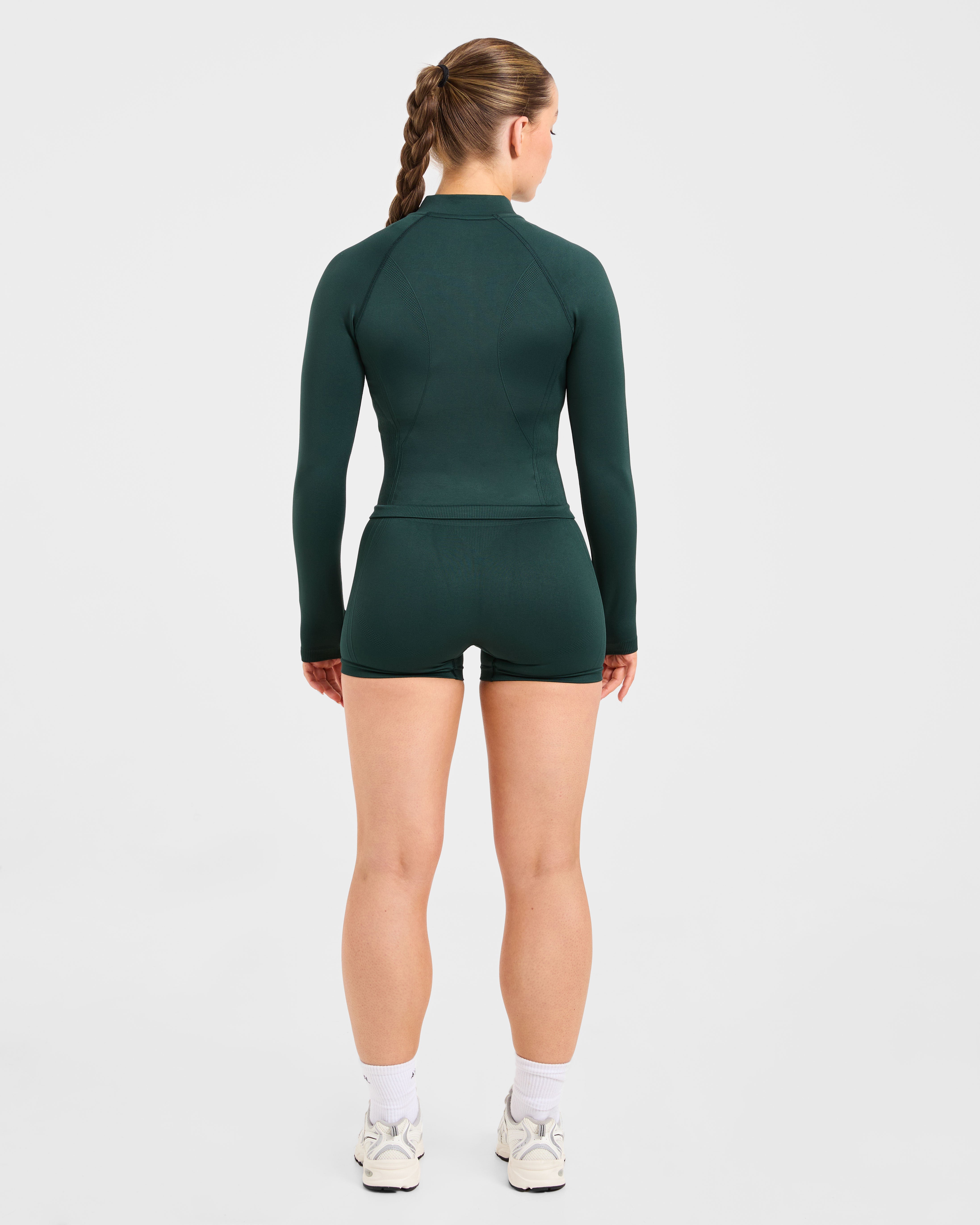 Balance V3 Seamless Zip Jacket - Dark Grün