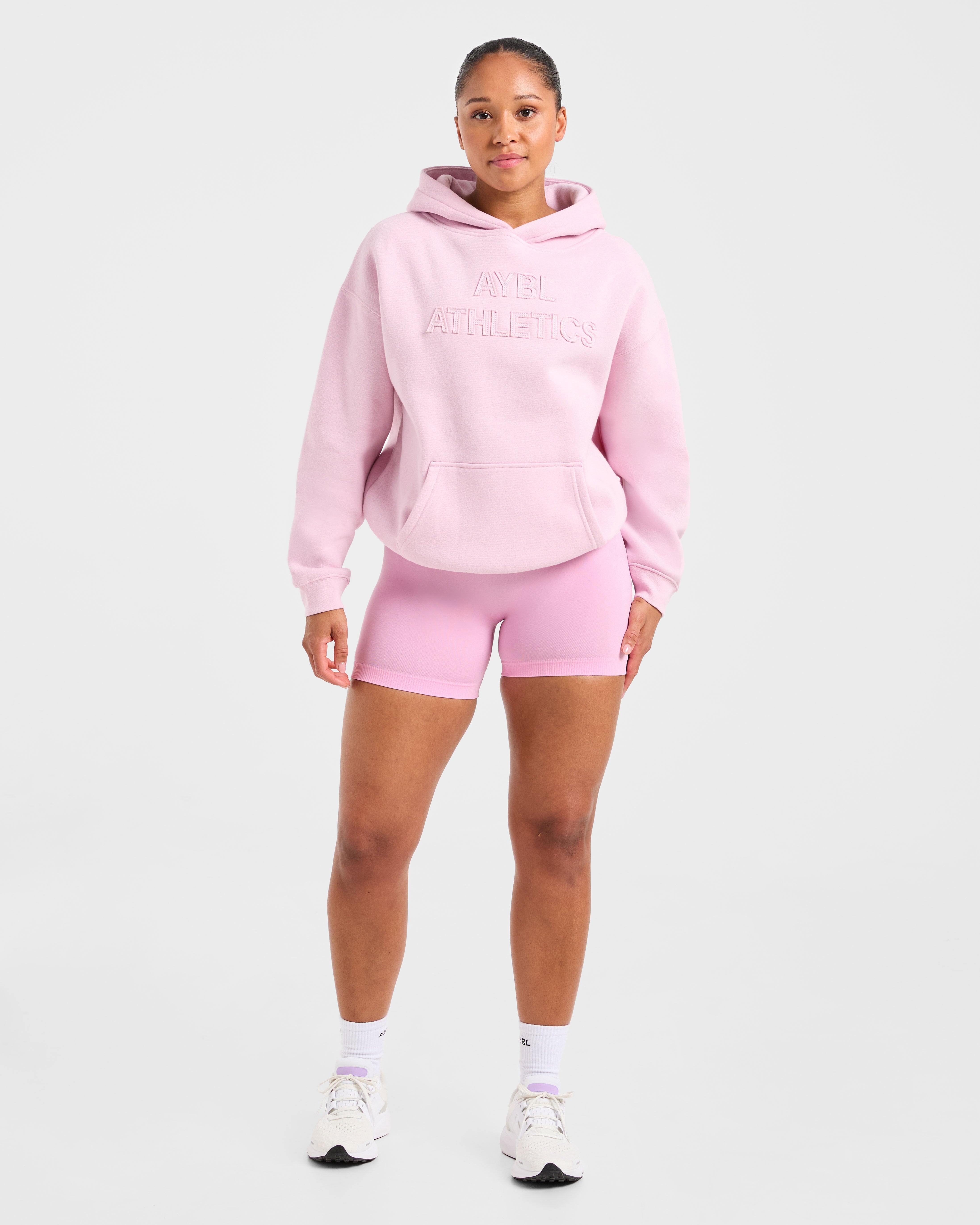 Athletics Applique Oversized Hoodie - Sugar Rosa