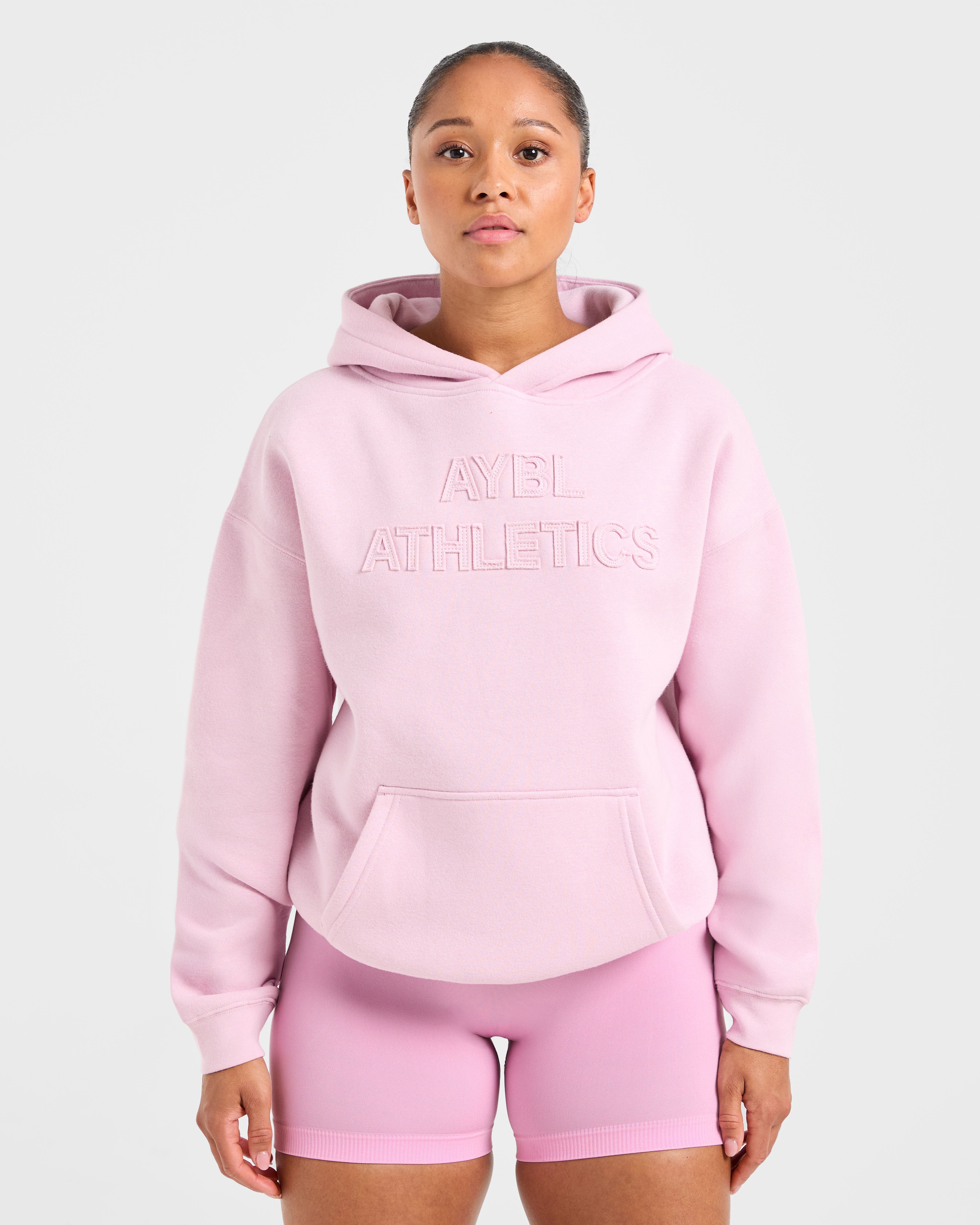 Athletics Applique Oversized Hoodie - Sugar Rosa