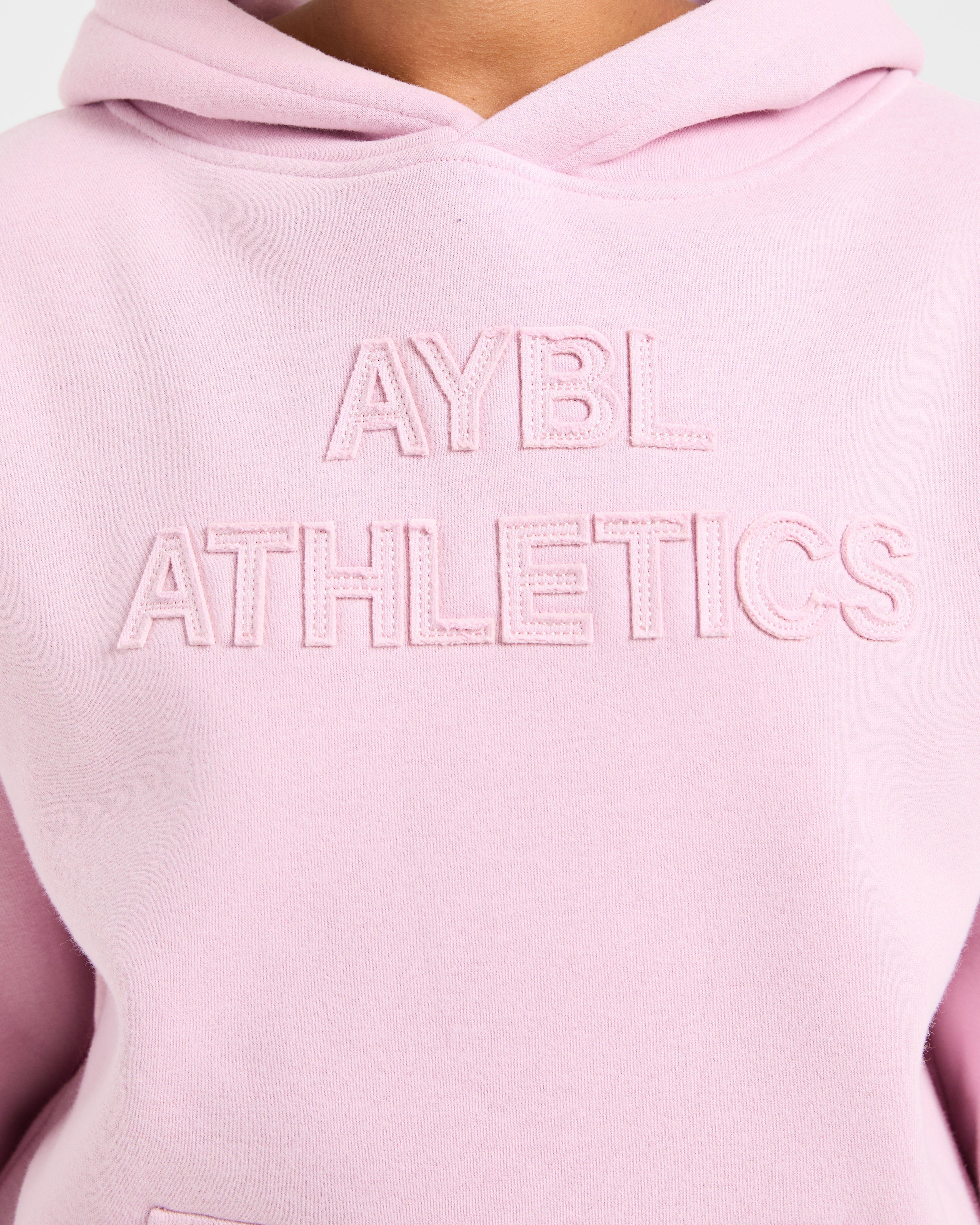 Athletics Applique Oversized Hoodie - Sugar Rosa