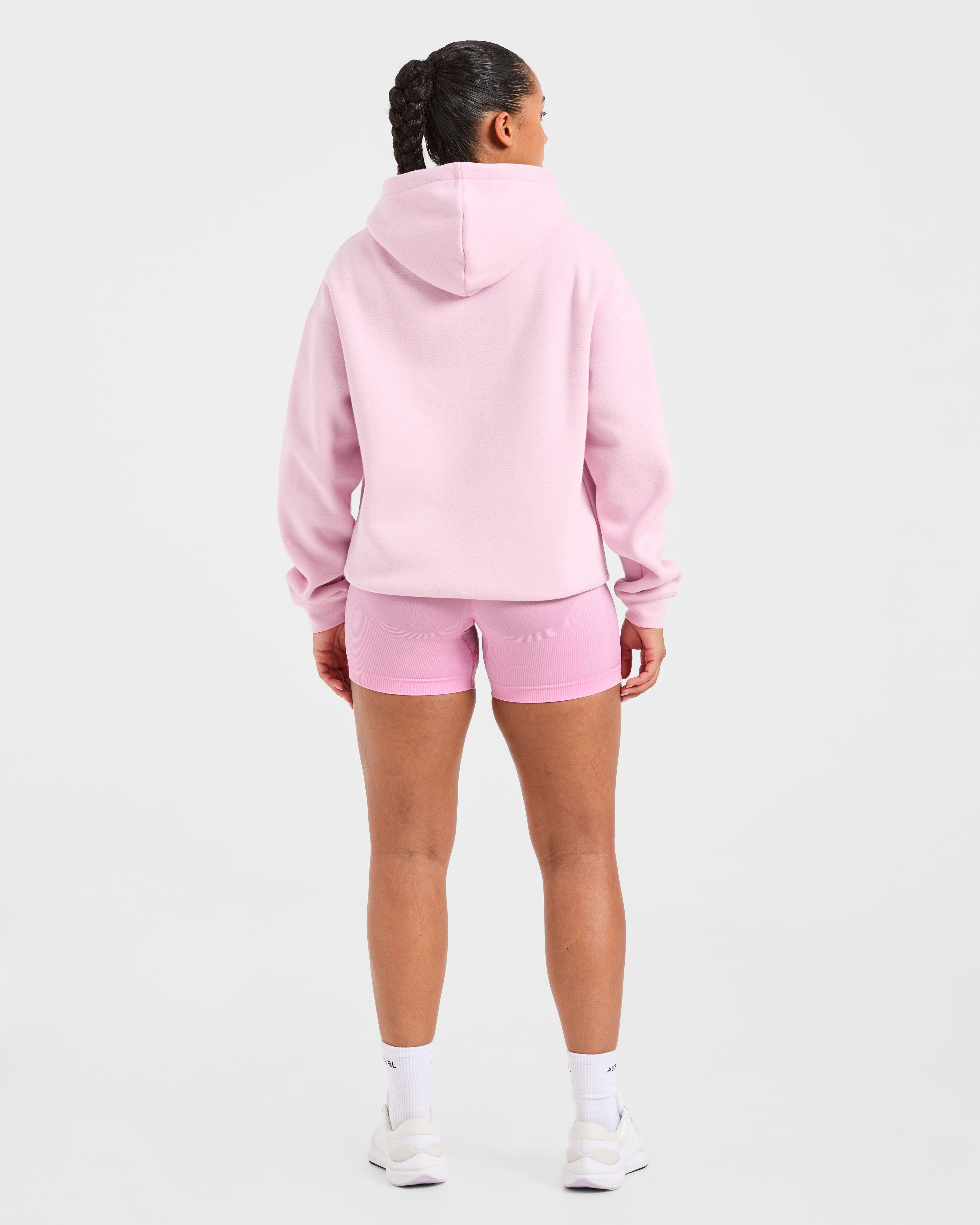 Athletics Applique Oversized Hoodie - Sugar Rosa
