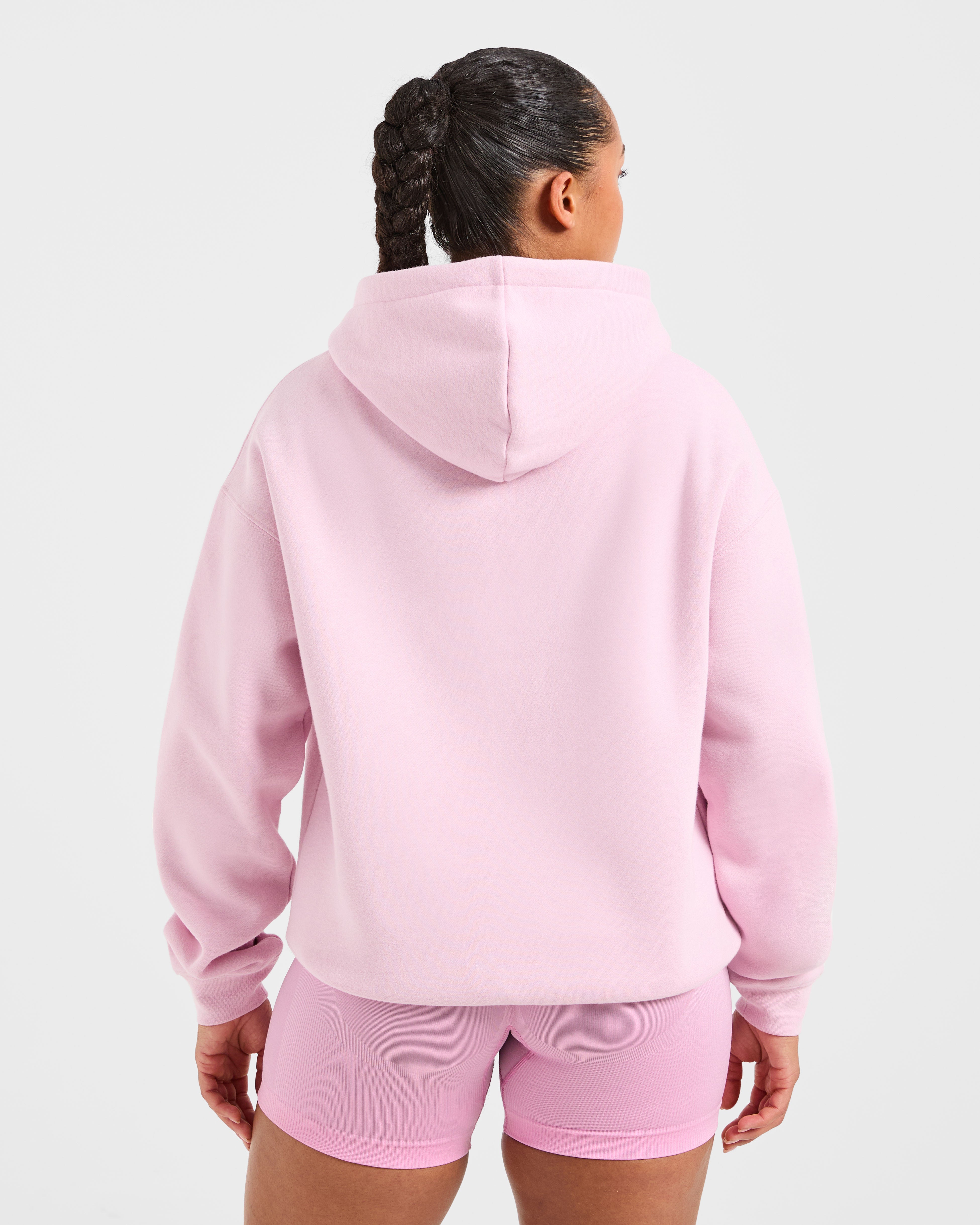 Athletics Applique Oversized Hoodie - Sugar Rosa