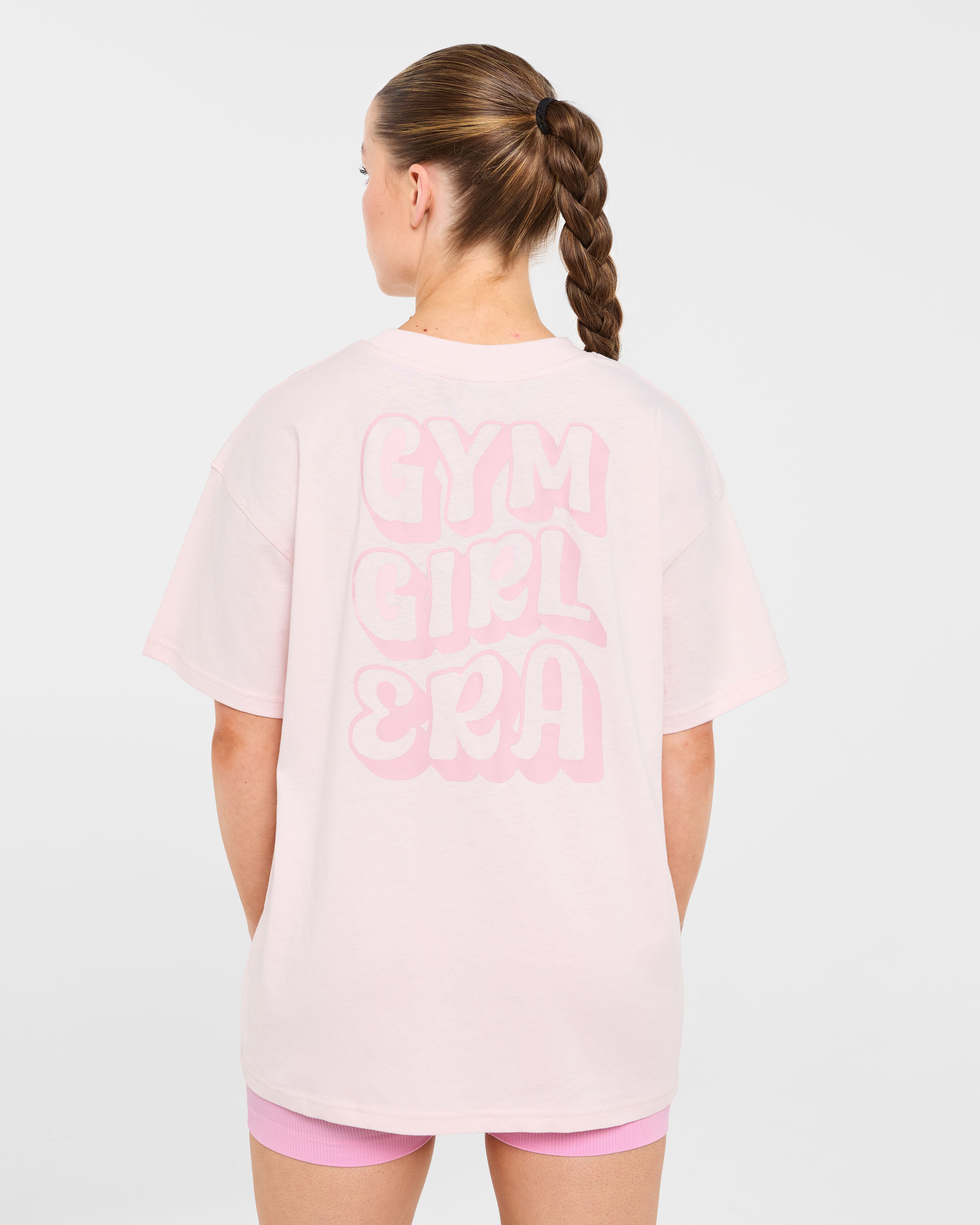 Gym Girl Era Oversized T Shirt - Rosa