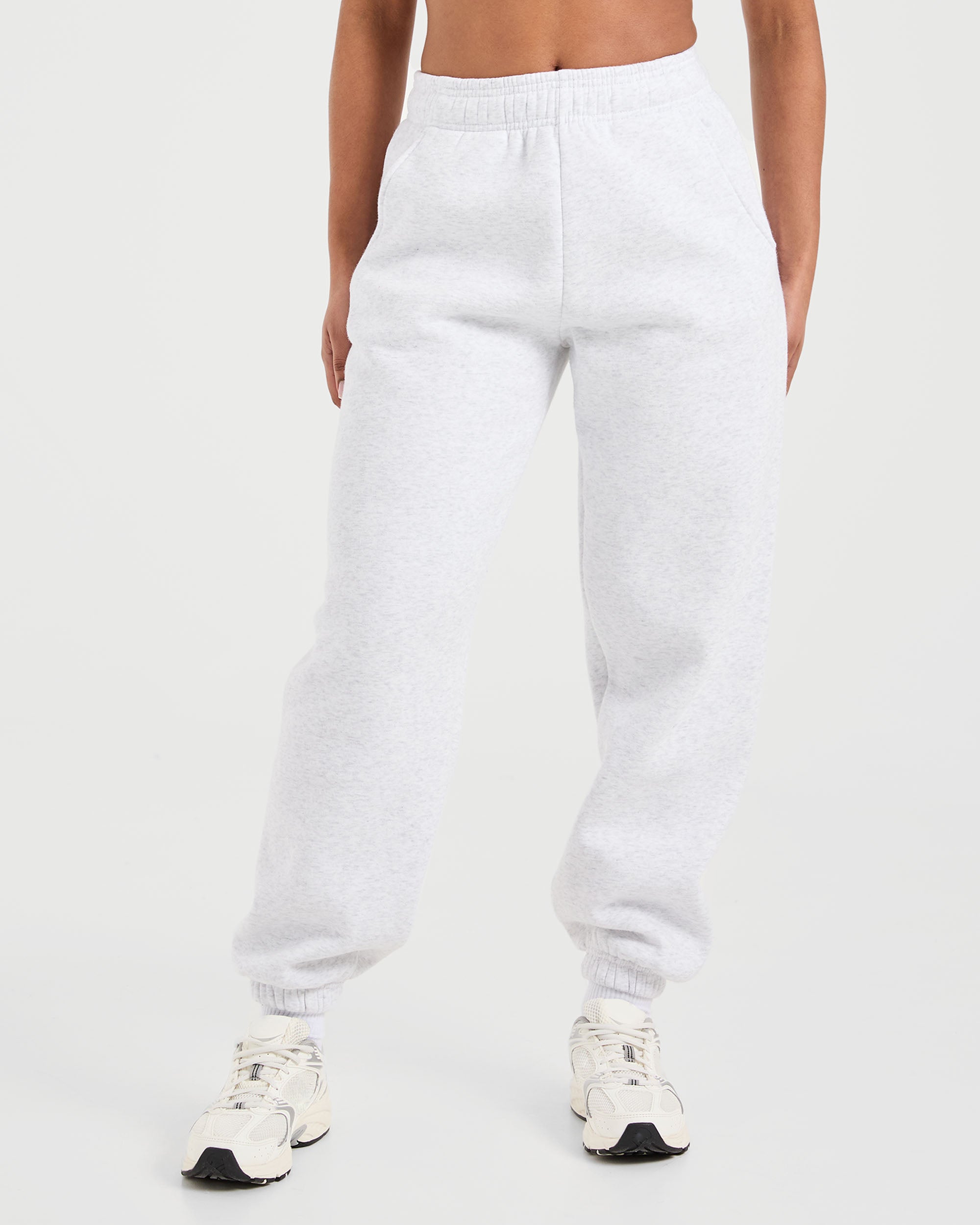 Classic Plush Oversized Joggers - Heather Grau