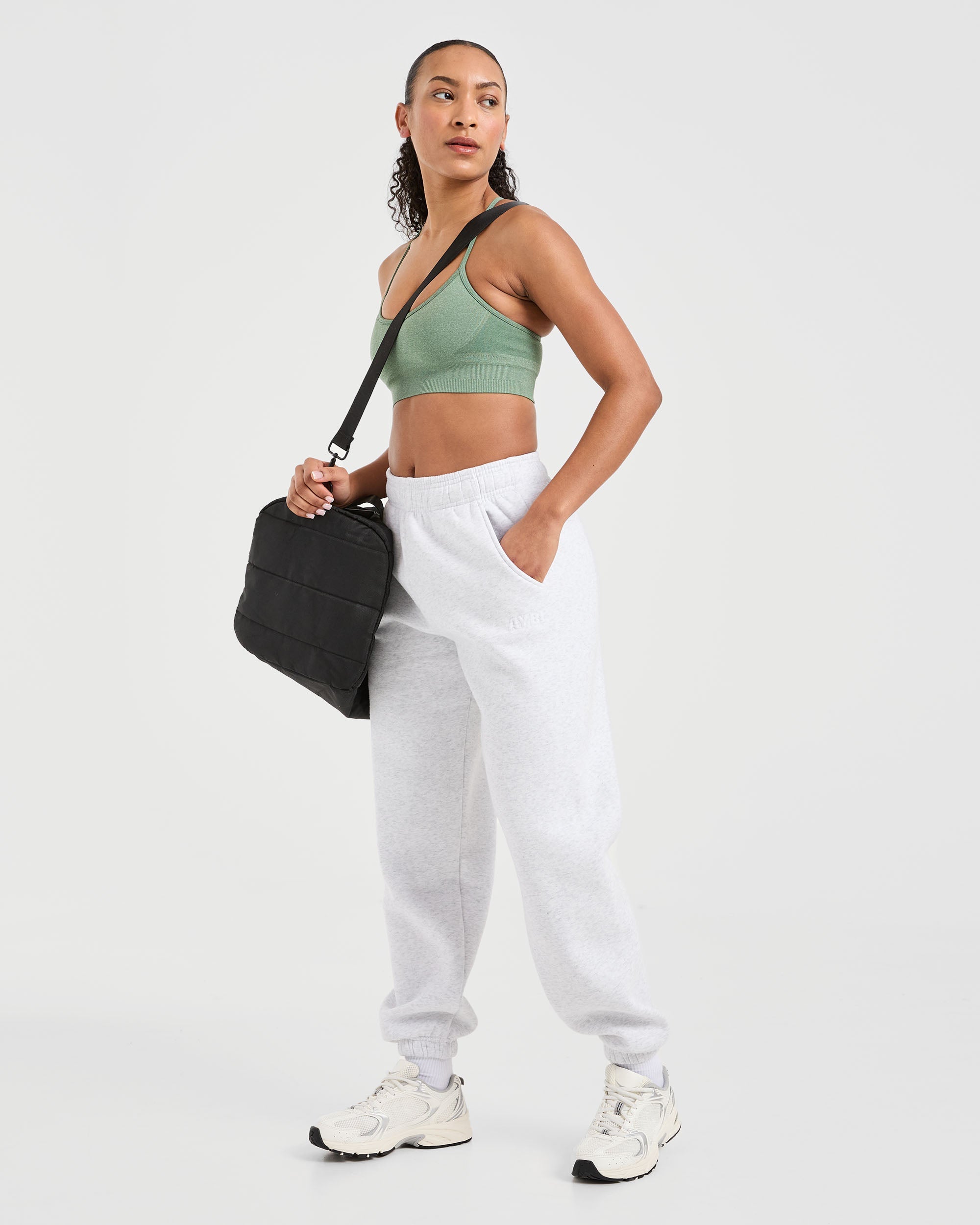 Classic Plush Oversized Joggers - Heather Grau