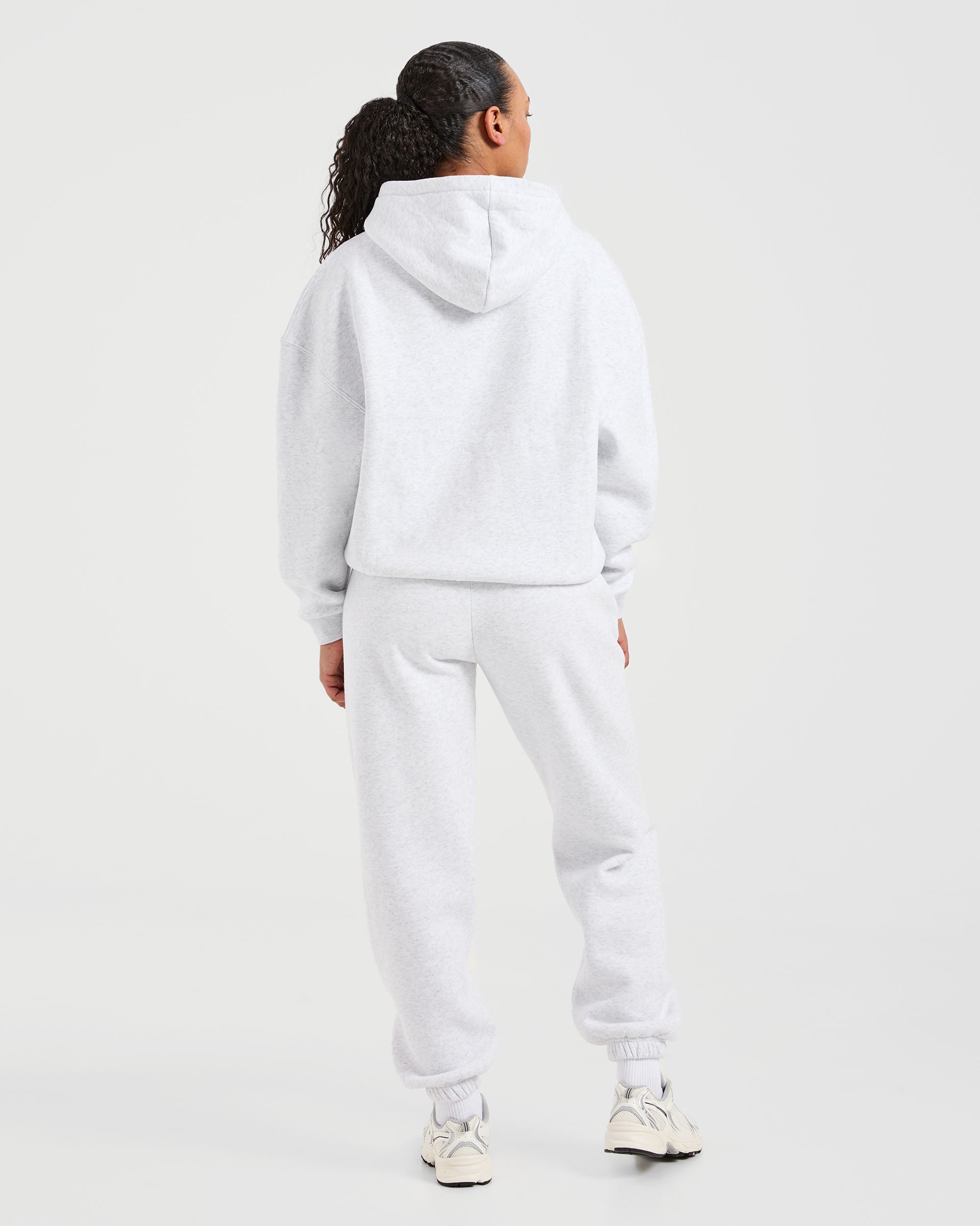 Classic Plush Oversized Hoodie - Heather Grau